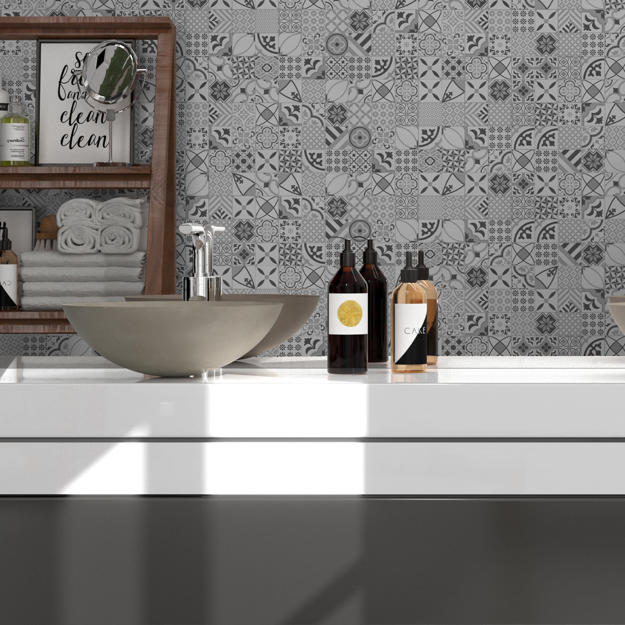 SUNWINGS SQAPTN-BLK-20 Ceramic-Tile - View #4