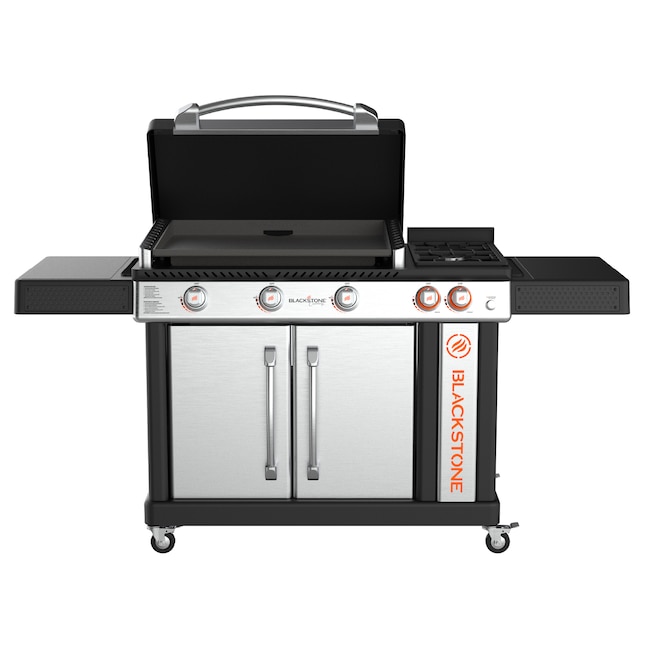 Blackstone 28'' Culinary Cabinet Griddle with Range Top 3-Burner Liquid  Propane Flat Top Grill in the Flat Top Grills department at
