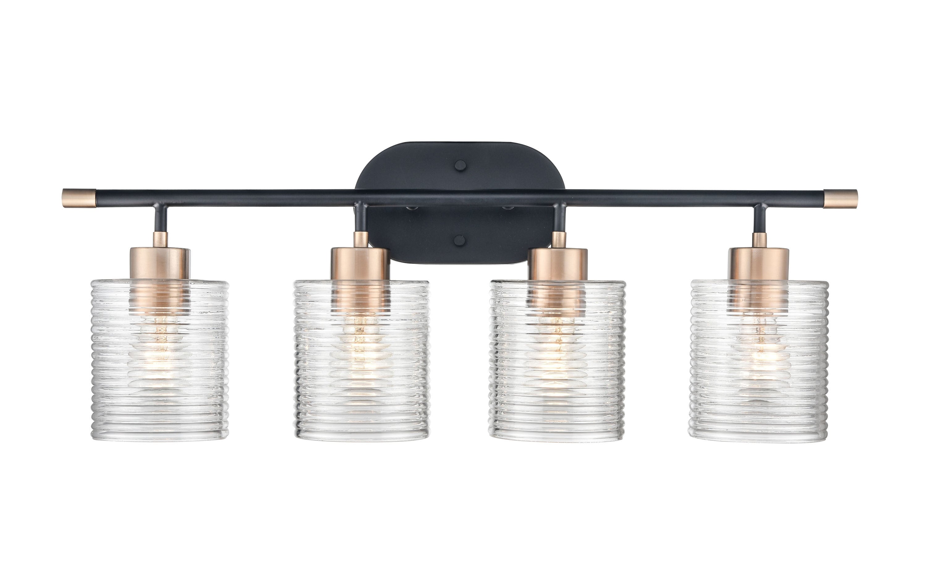 Millennium Lighting 9414-MB/MG Renitta 28.1-in 4 -Light Polished Nickel Modern/contemporary Vanity light