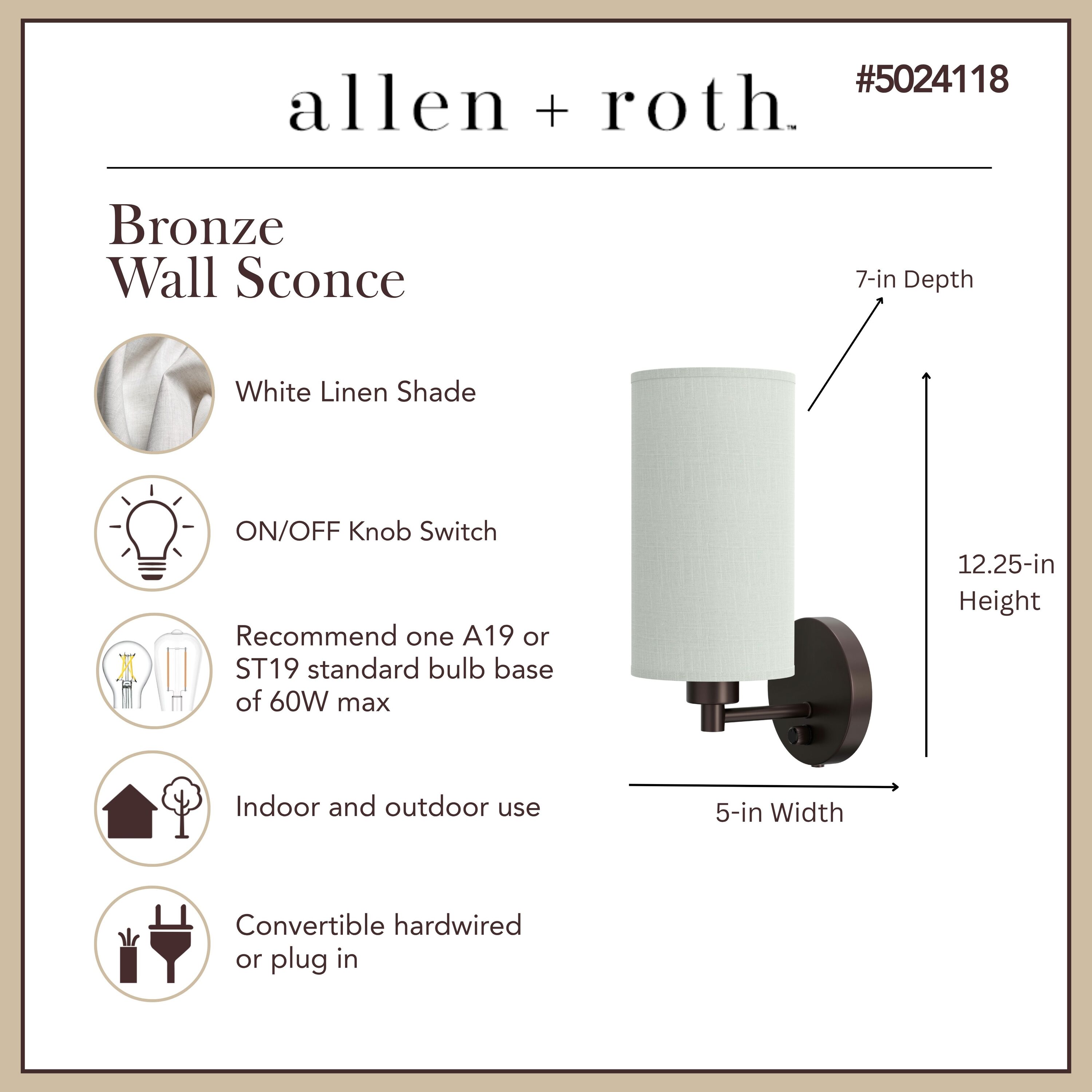 allen + roth WS64-1BRZ b090000 - View #4