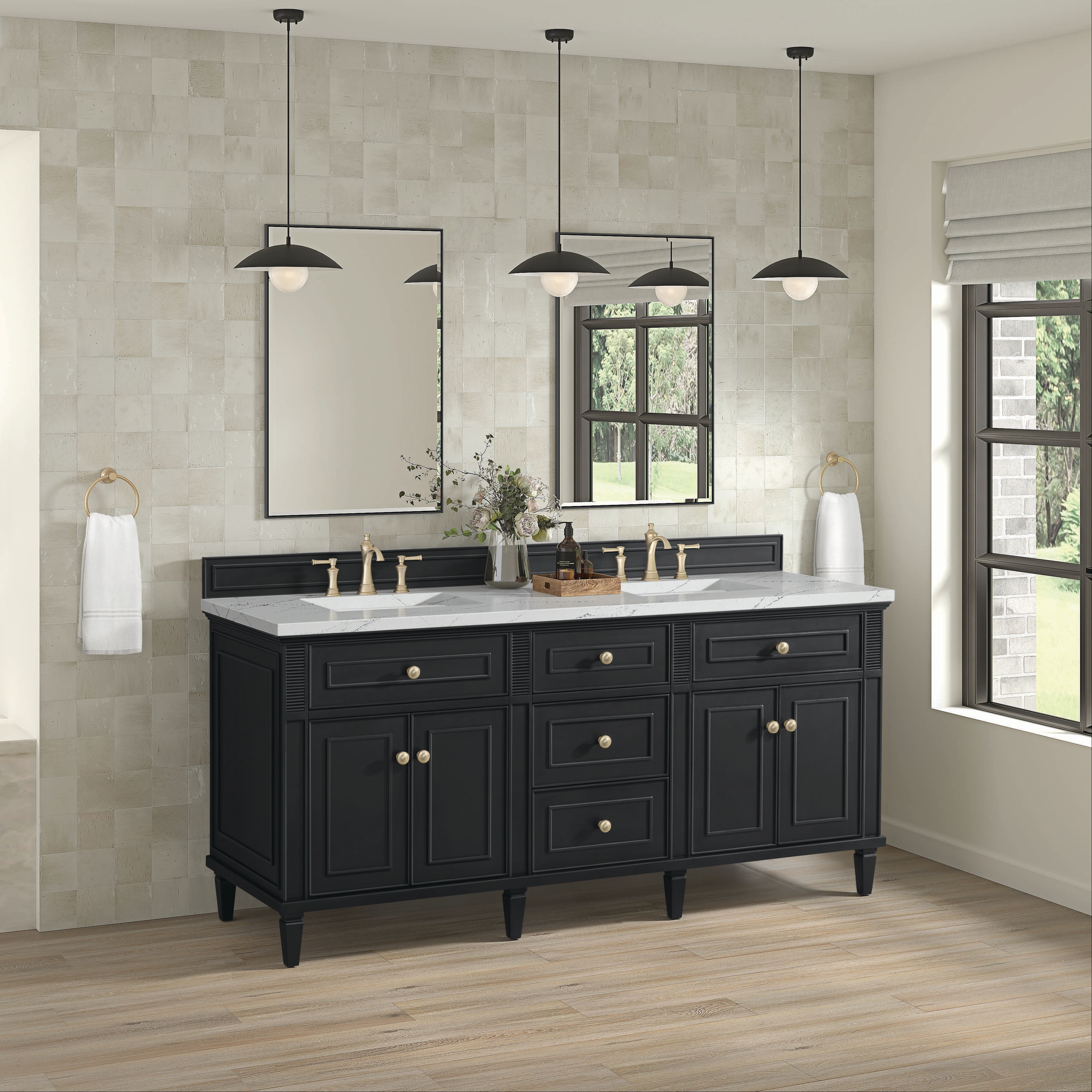 James Martin Vanities 424-V72-BKO-3ENC Bath-Vanity-Combo - View #3