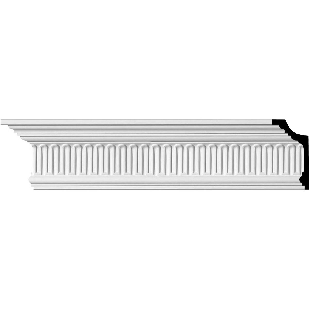 Ekena Millwork MLD04X03X05VI-CASE-8 Viceroy 5-3/8-in x 7-ft 10-1/2-in Primed Urethane Crown Moulding 8 -Pack