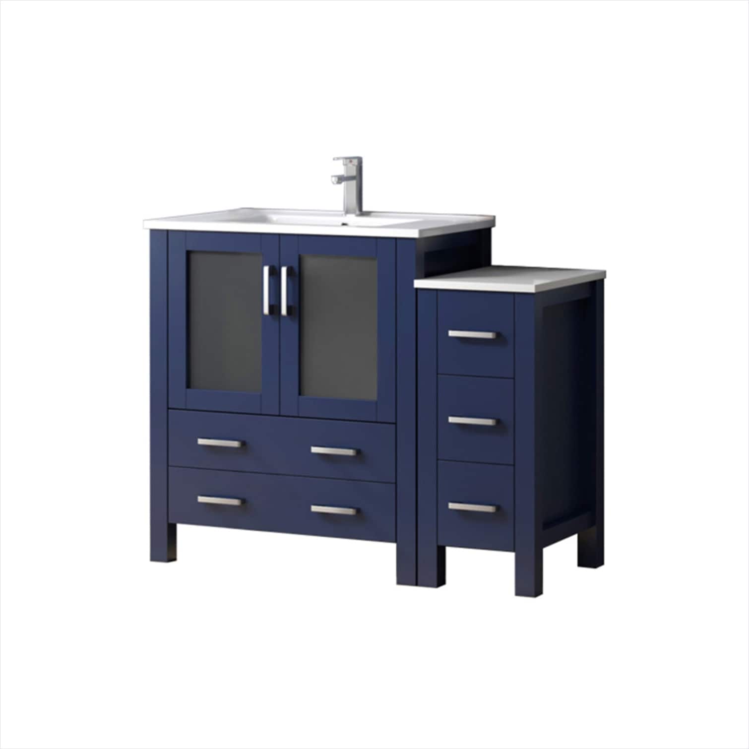 Naturefalls Wood Bathroom Vanity with Sink and Faucet 48-Inch Single ...