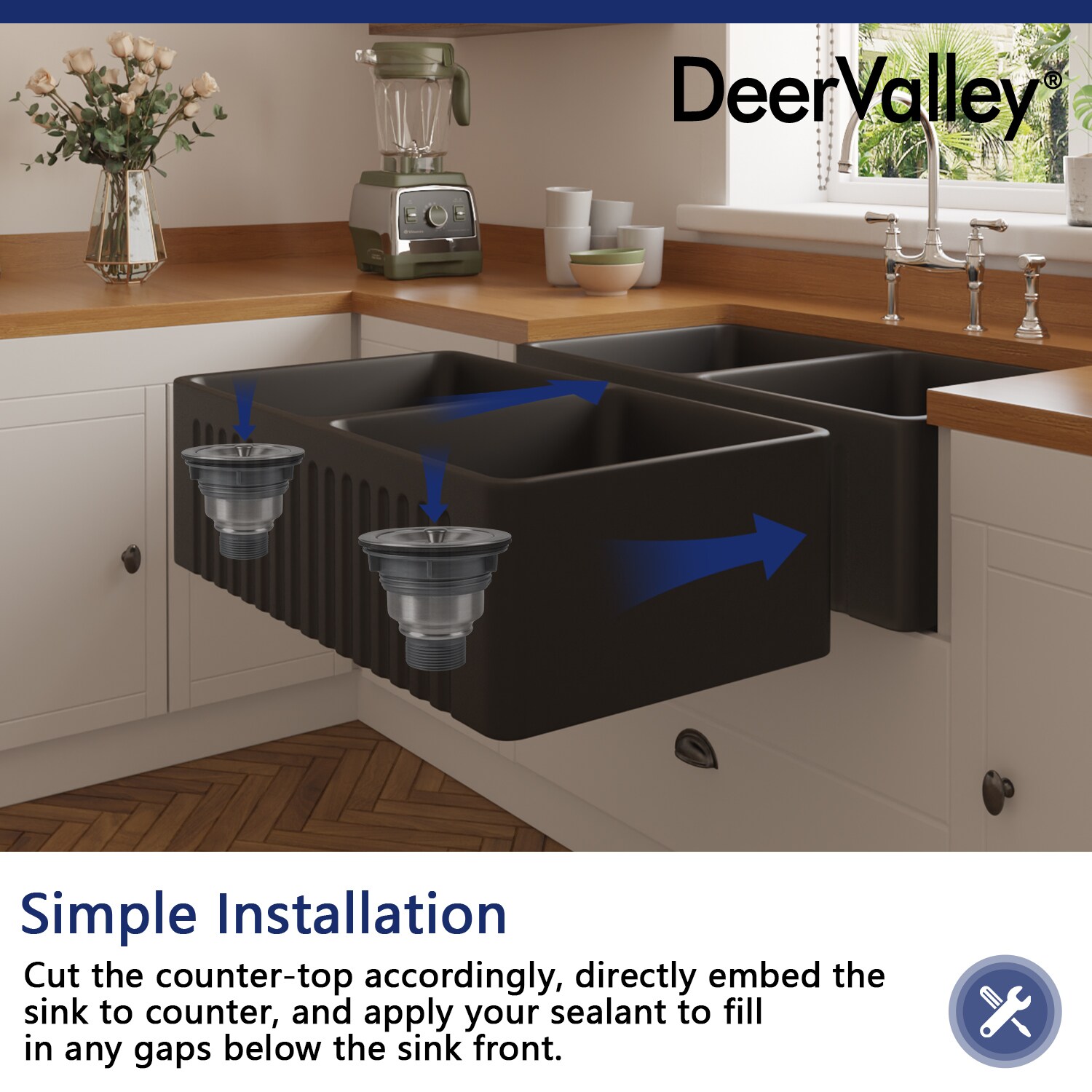 DeerValley DV-1K0080 Kitchen-Sinks - View #3