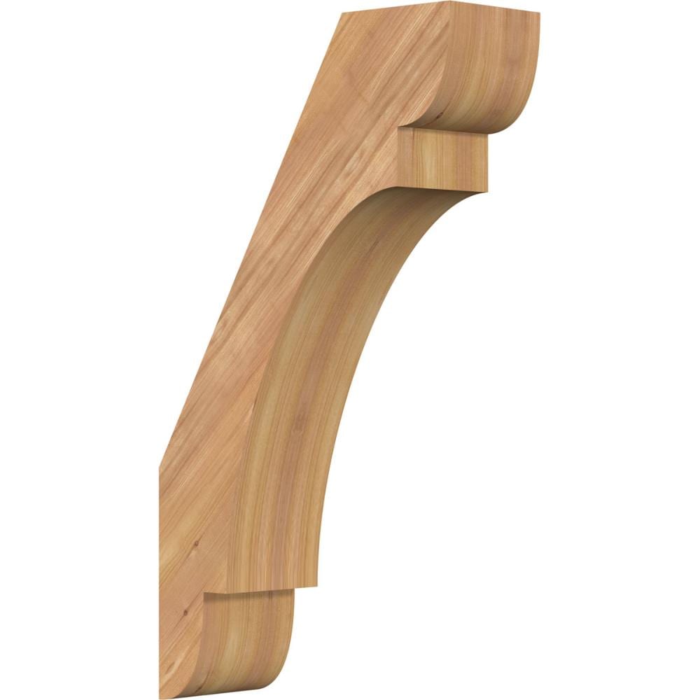 Ekena Millwork BRC06X16X28OLY00SWR 5-1/2-in x 16-in x 28-in Western Red Cedar Unfinished Wood Olympic Smooth Knee Brace