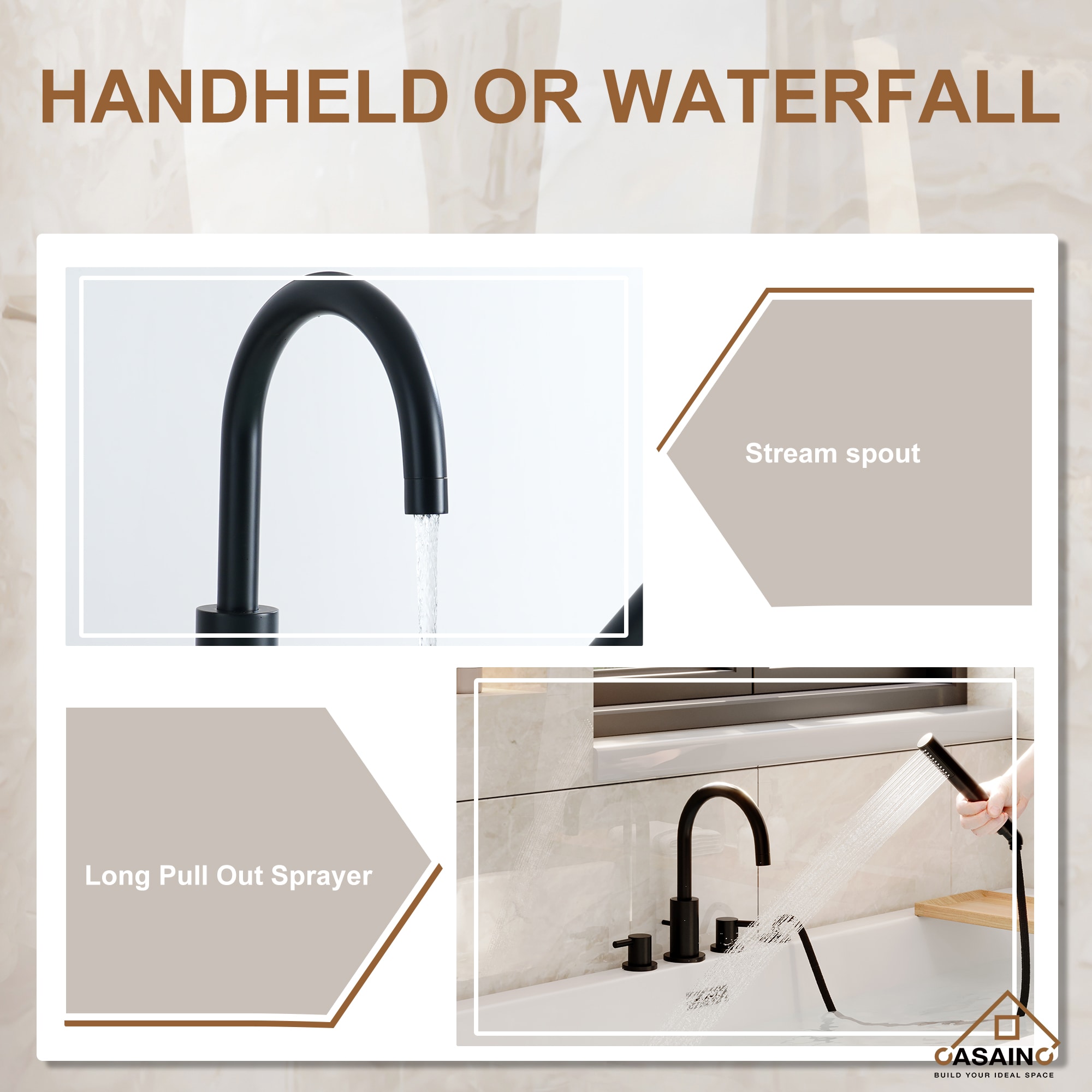 CASAINC CALTC11BN Roman-Tub-Faucets - View #7