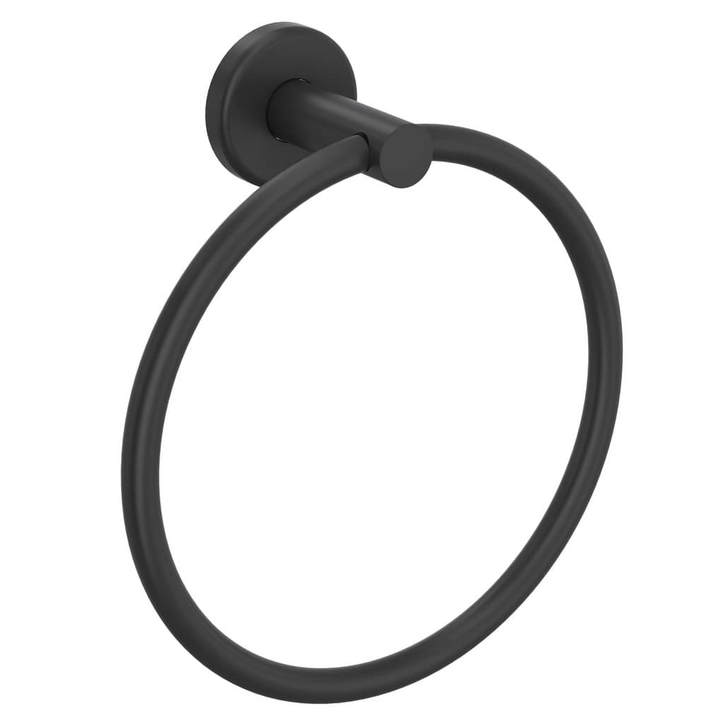 Rohl Lombardia Wall Mount Towel Ring - Matte Black