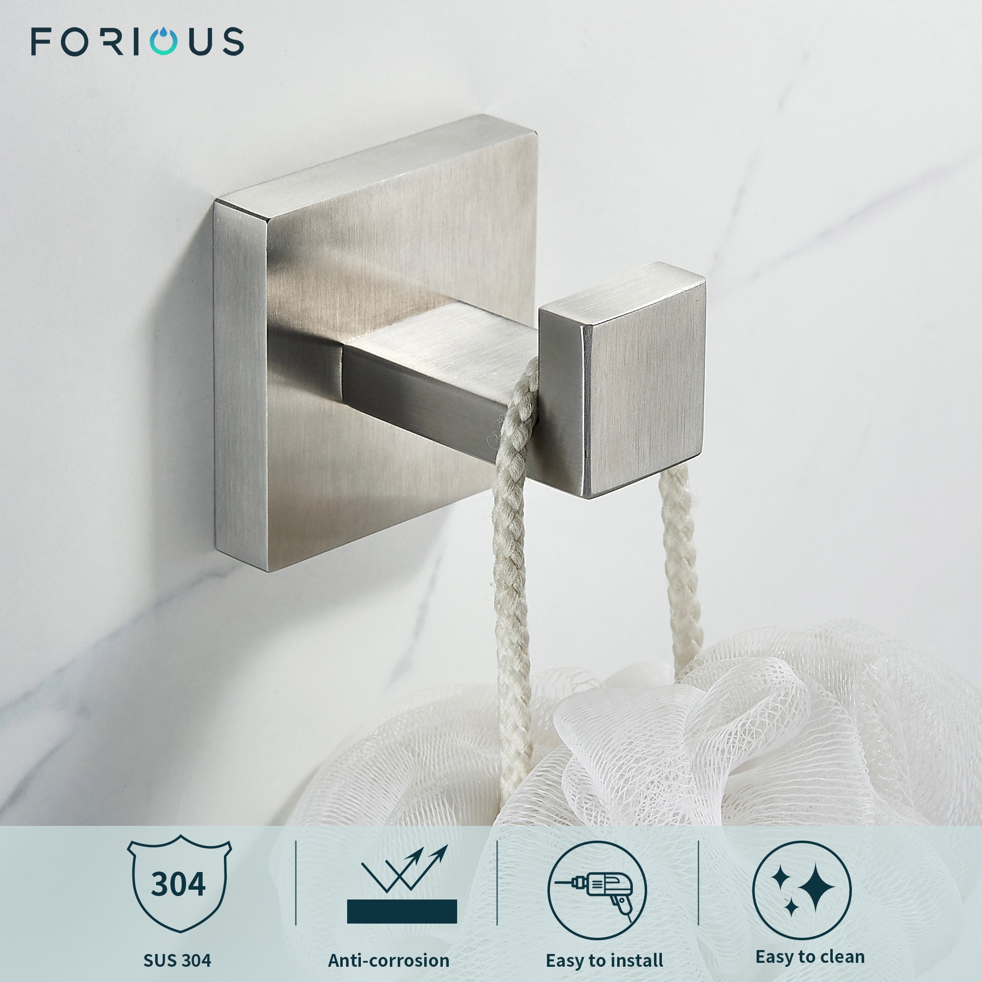 FORIOUS LL0222BN-2 Robe-Hooks - View #2