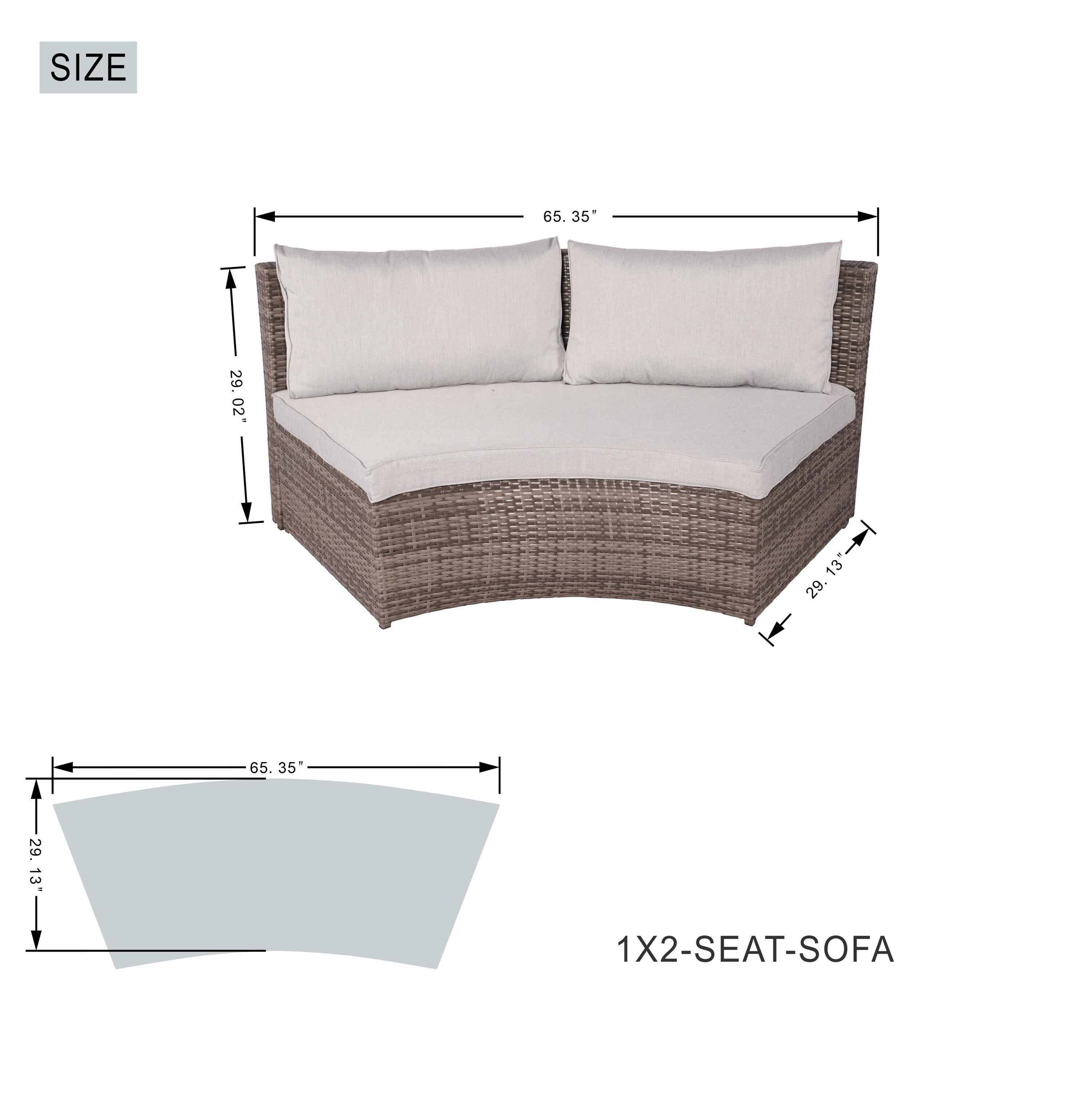 Direct Wicker DWG-08A1205B-GR Patio-Conversation-Sets - View #13