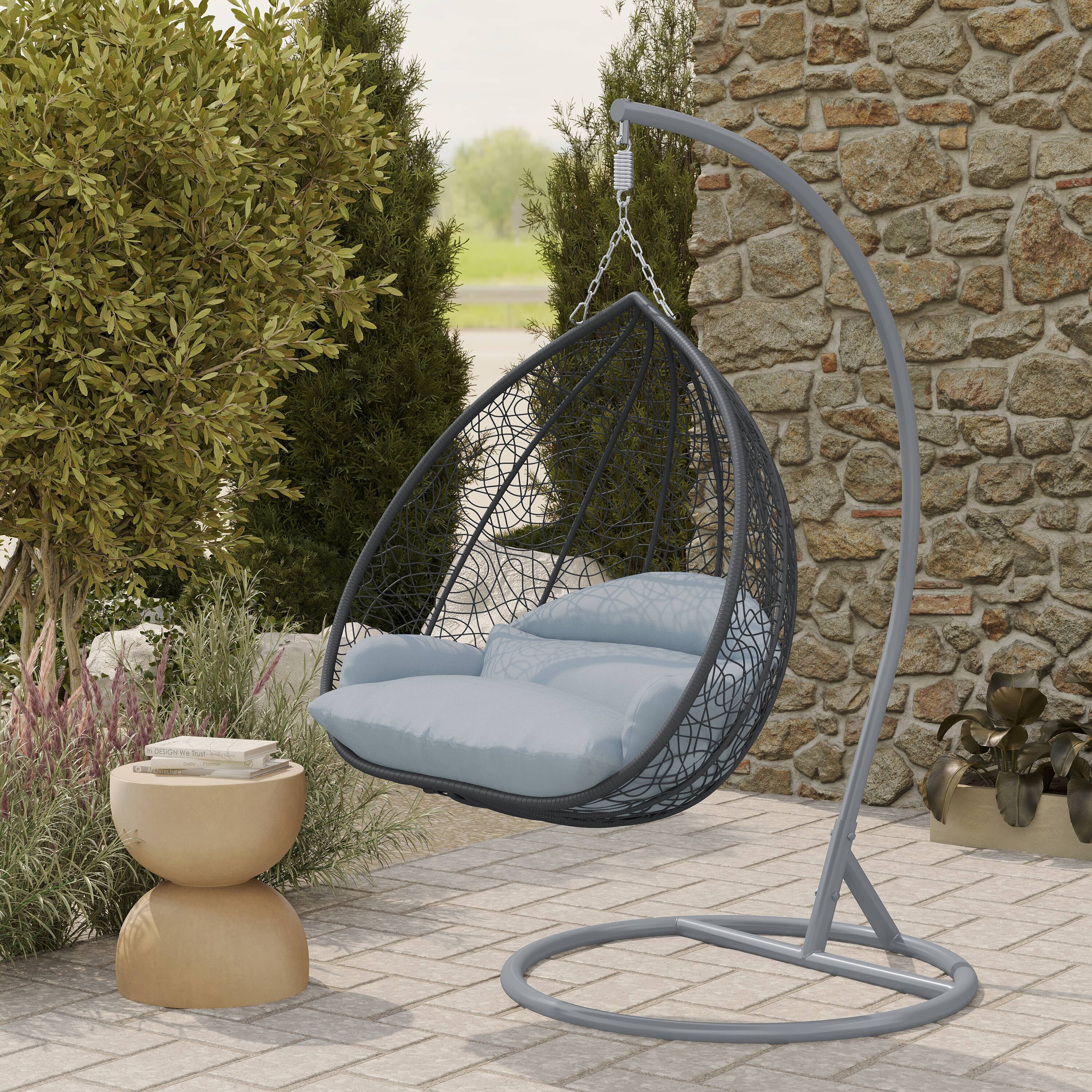 Leisuremod RSCGR-57LGR Patio-Conversation-Sets - View #6