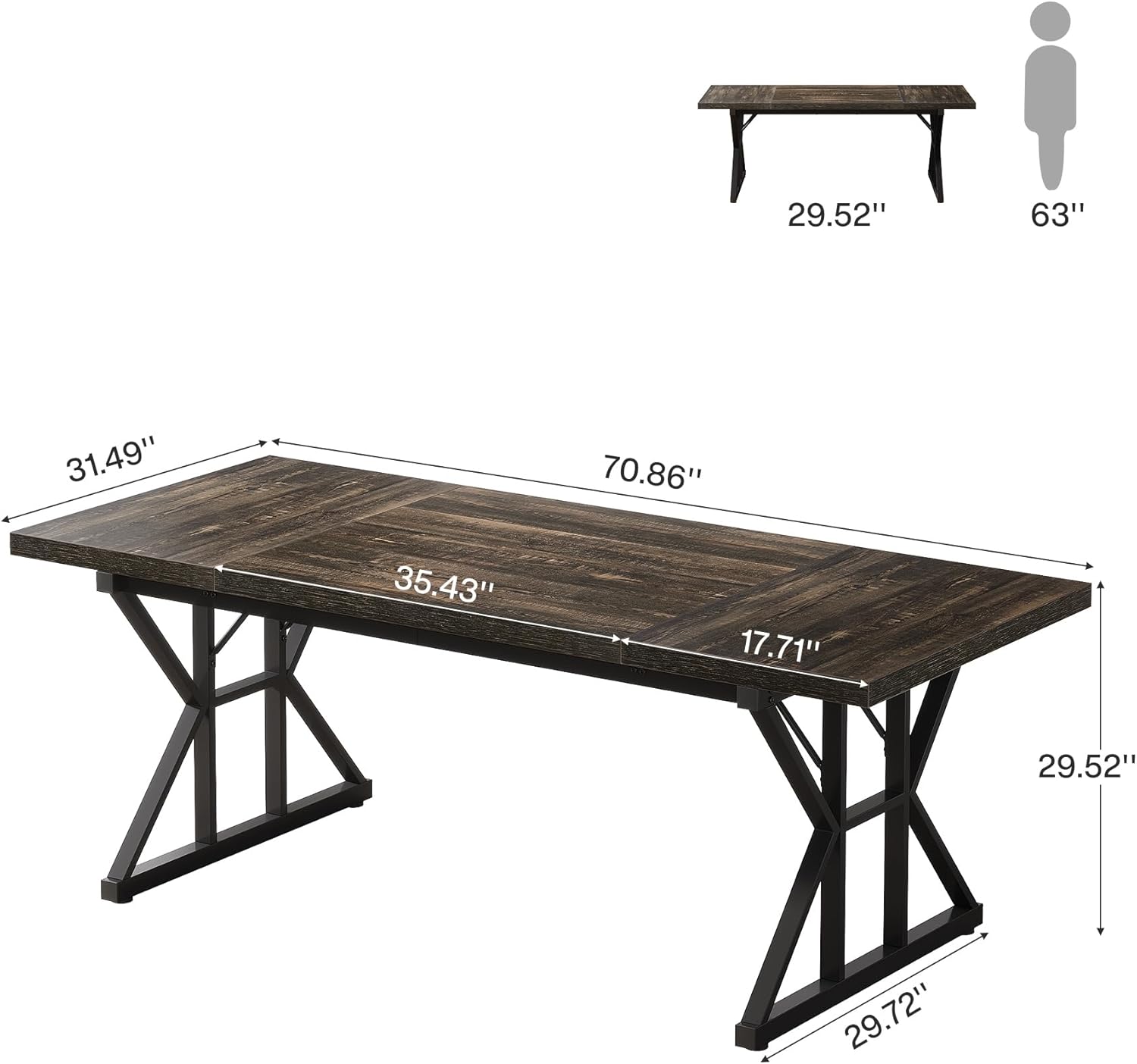 Tribesigns LWSC-JW0753 desks - View #2