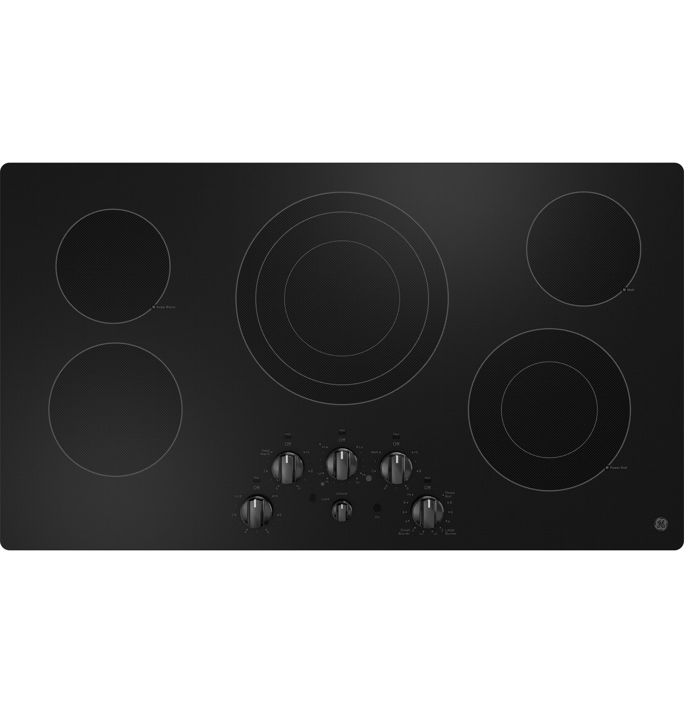 GE JP202DWW Two Burner Electric Cooktop with Removable