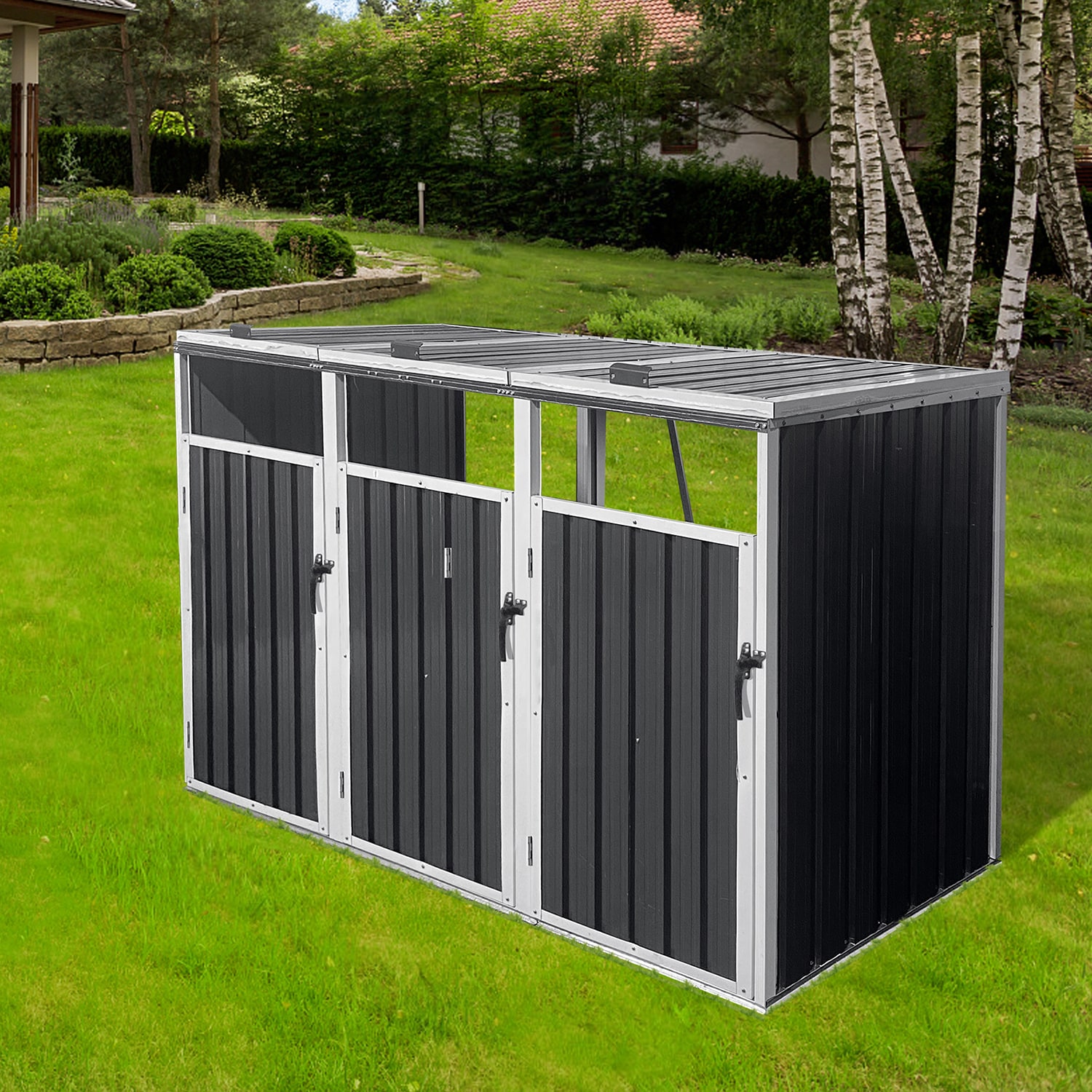 GZMR GR-W13164 Metal-Storage-Buildings-Sheds - View #3