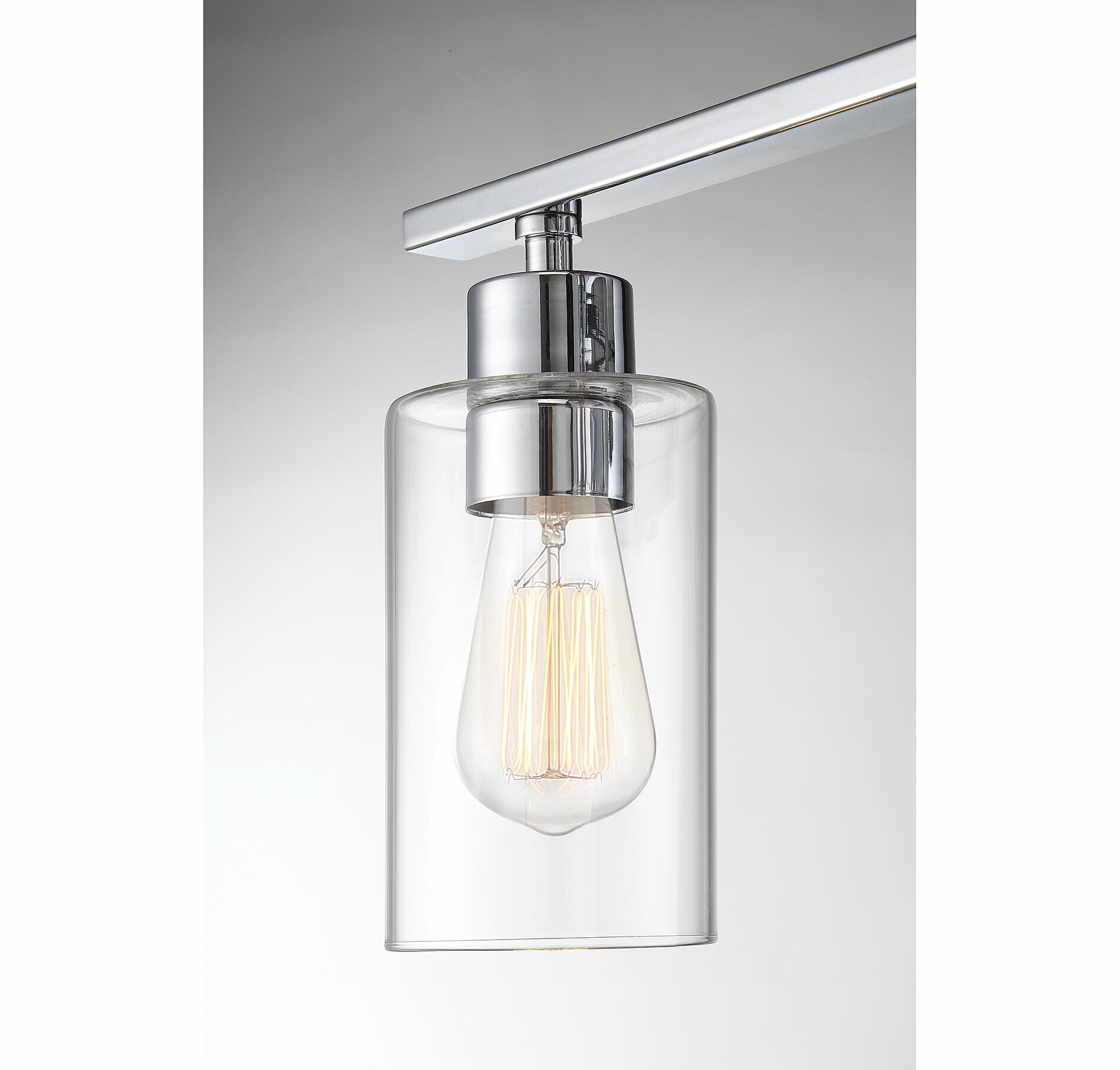 Lambert 3-Light Polished Chrome Bathroom Vanity Fixture