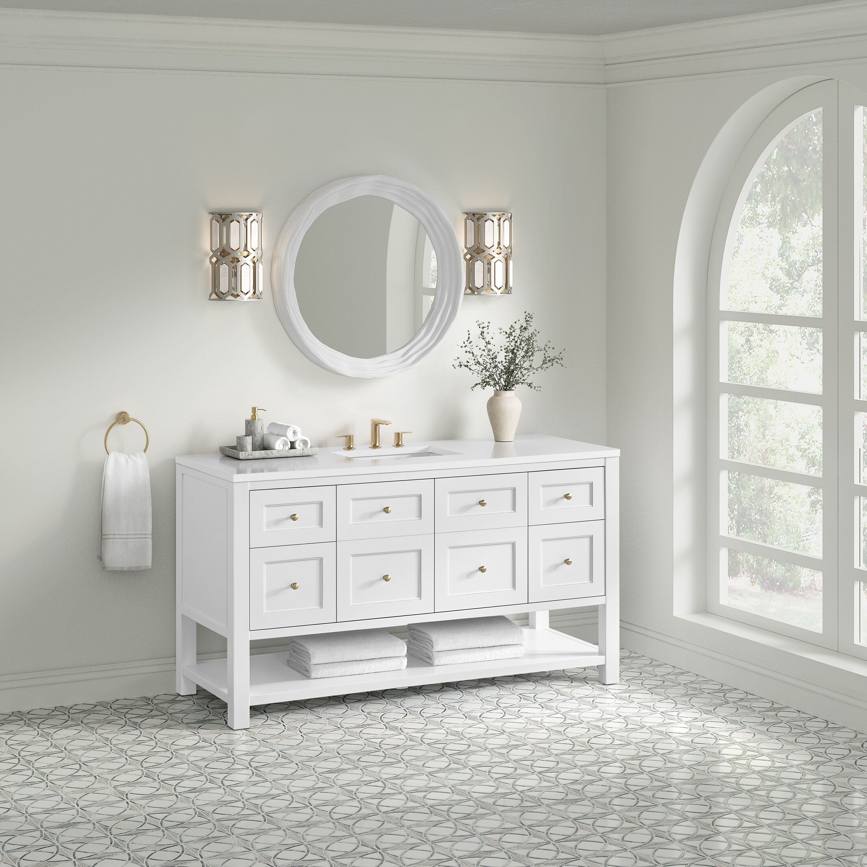 James Martin Vanities 330-V60S-BW-3WZ Bath-Vanity-Combo - View #3
