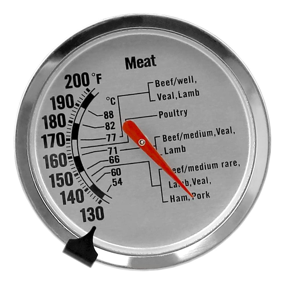 Analog Stainless Steel Meat Thermometer with Handle 2 inch Diameter Scale