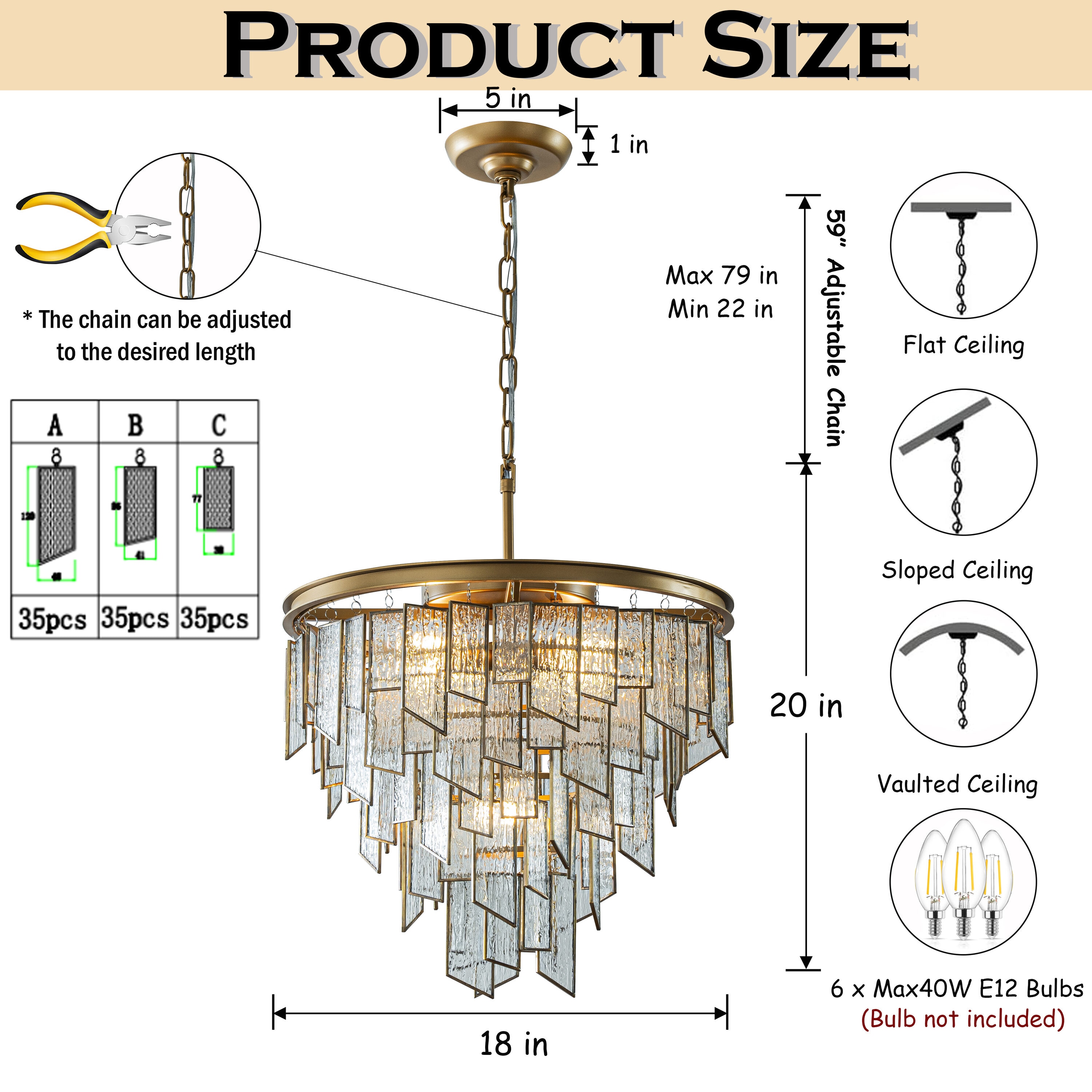 AloaDecor Lighting L7089D45MAB09A b090015 - View #3