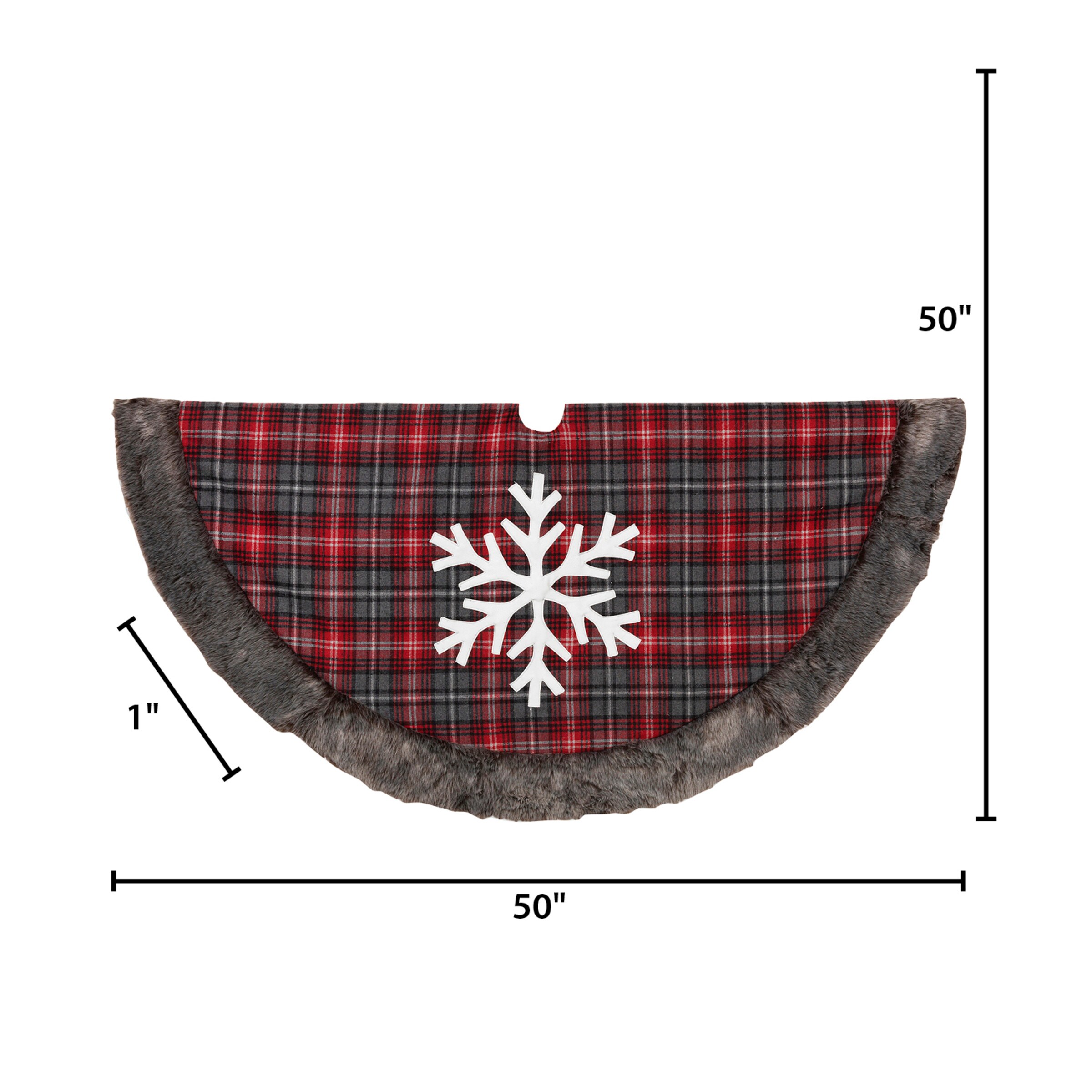 Gerson International 2361760EC-SNOWFLAKE Tree-Skirts - View #2