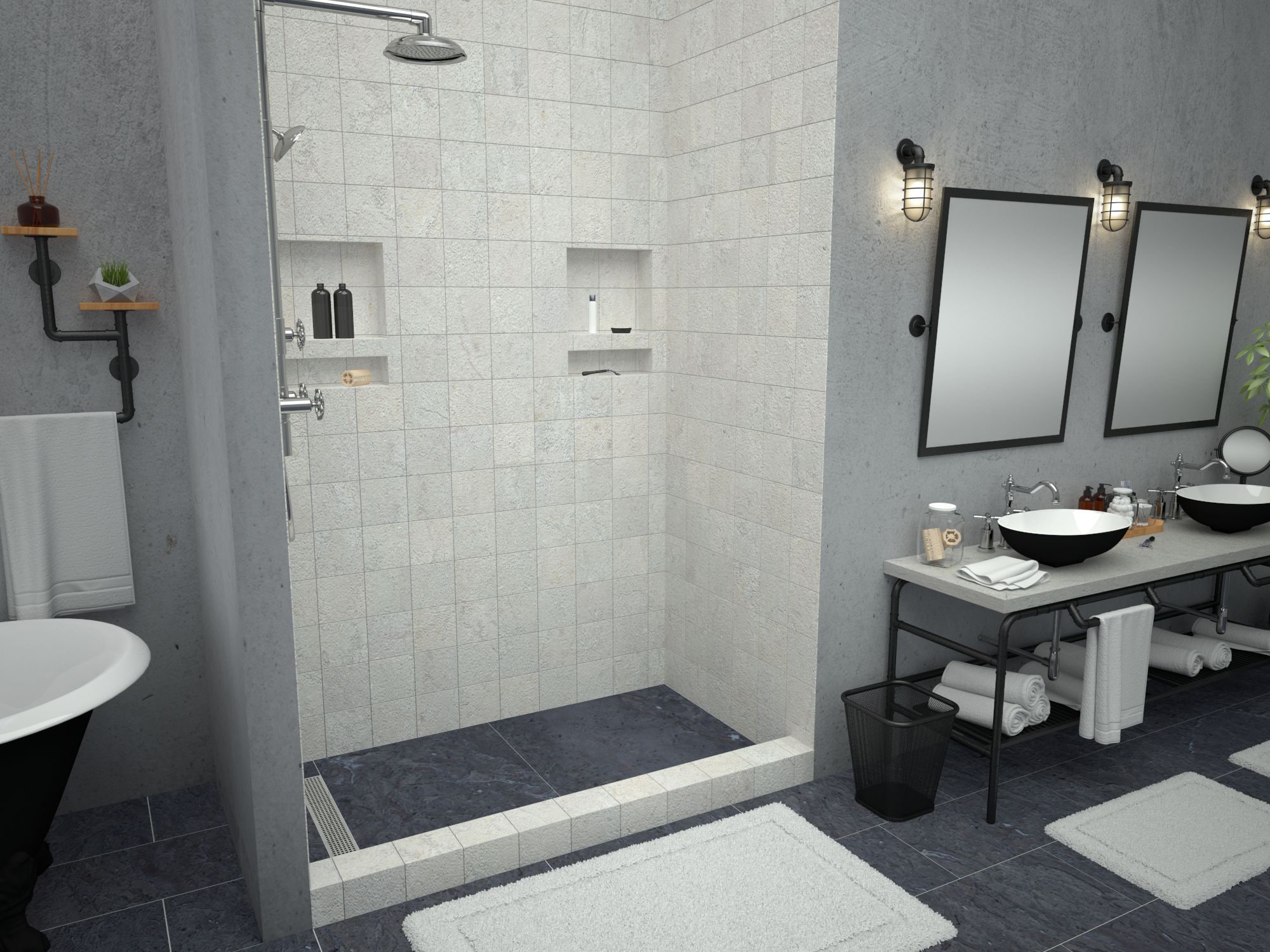 Tile Redi RT3660L-PVC-SQPC Shower-Floors - View #8