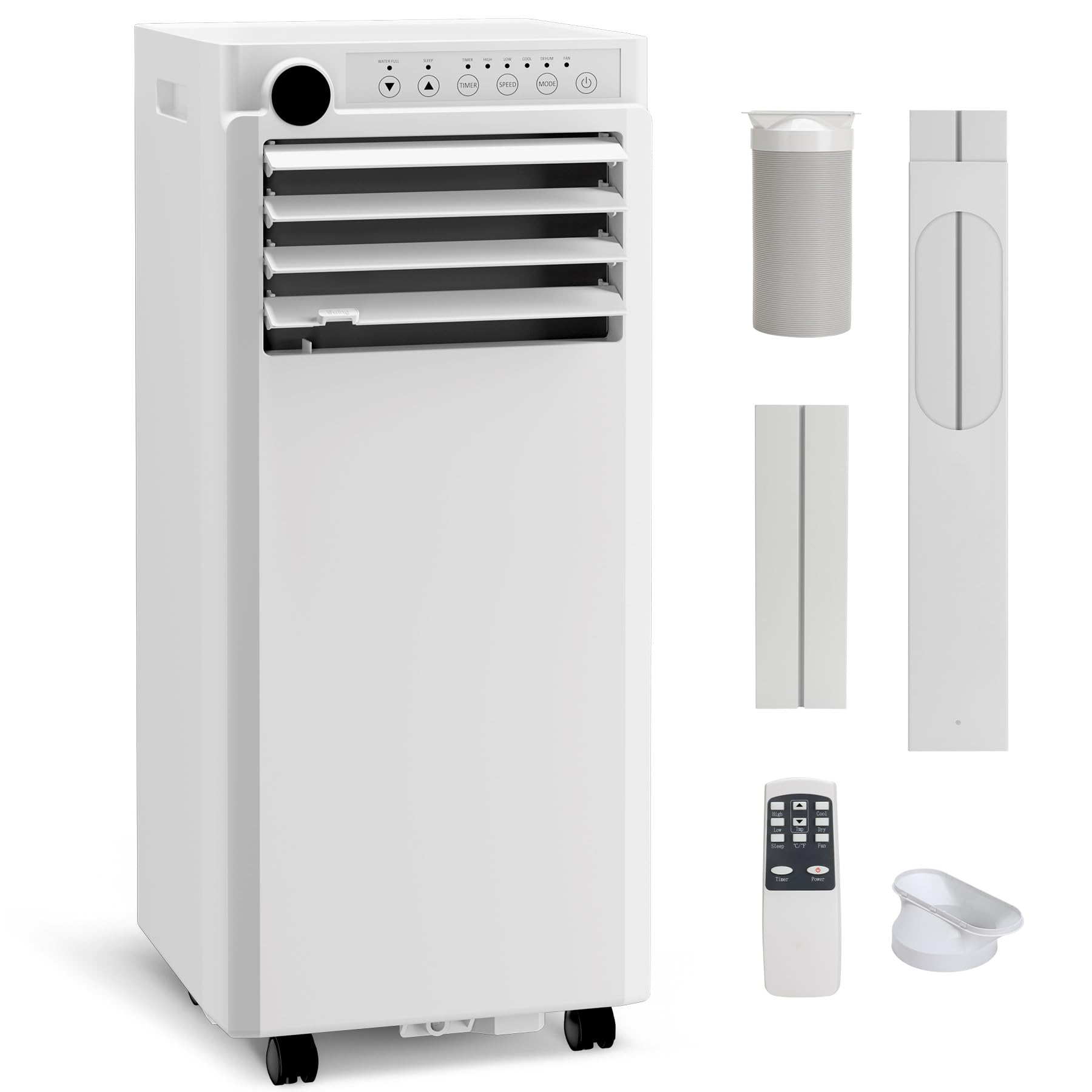 IdealHouse - Efficient 3-in-1 Portable Air Conditioner - 8000 BTU Cools Rooms Up to 350 Sq. Ft. -...