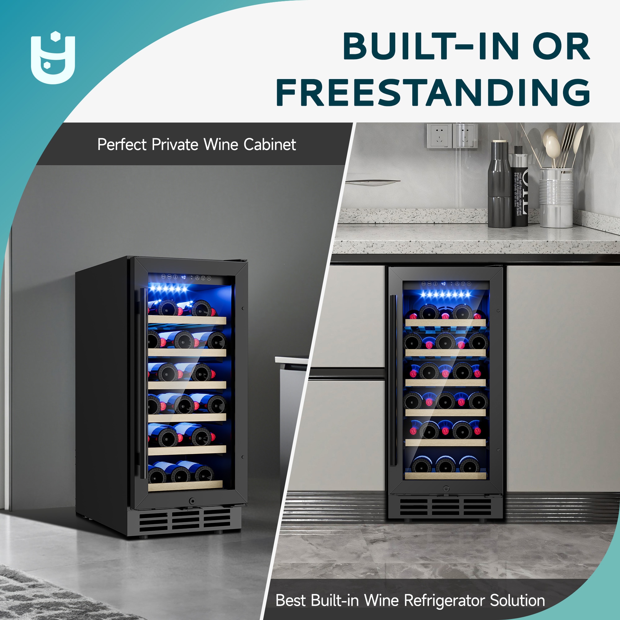 SIMZLIFE FWC003-15BL-S-LS-SC Wine-Chillers - View #7