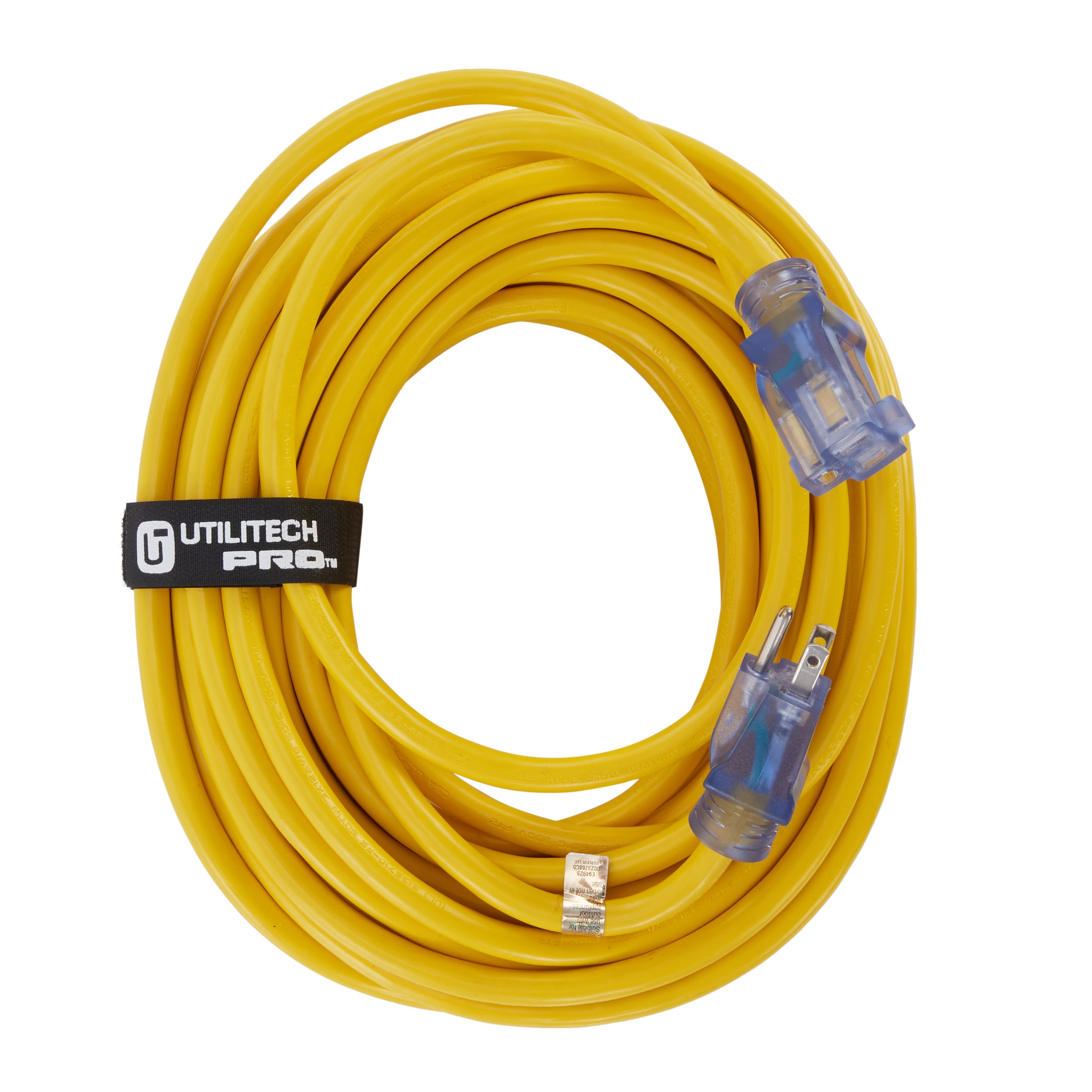Outdoor Rated 50FT 12-3 SJTW Heavy Duty Extension Cord 15 Amp 125V 1875W UL CSA 