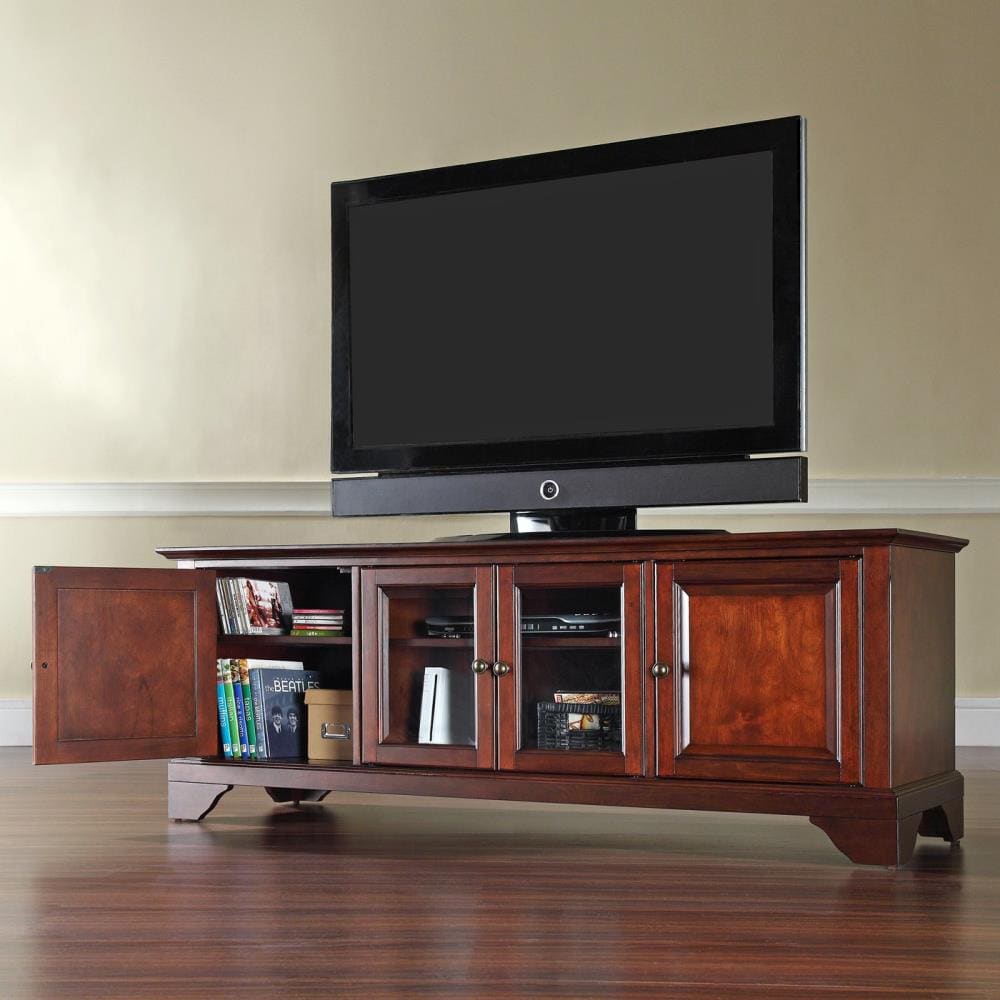 Cherry mahogany deals tv stand