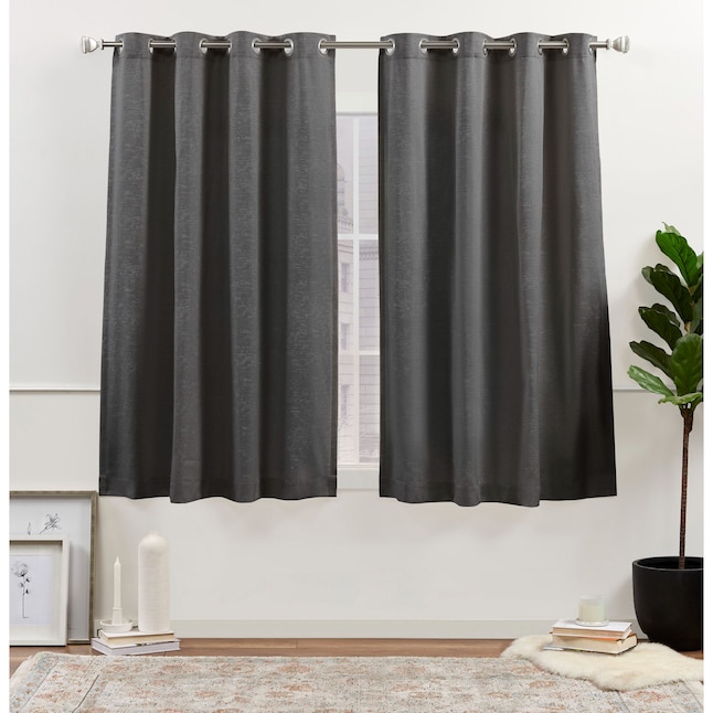 Nicole Miller 63 In Metal Polyester, Nicole Miller Curtains Gray