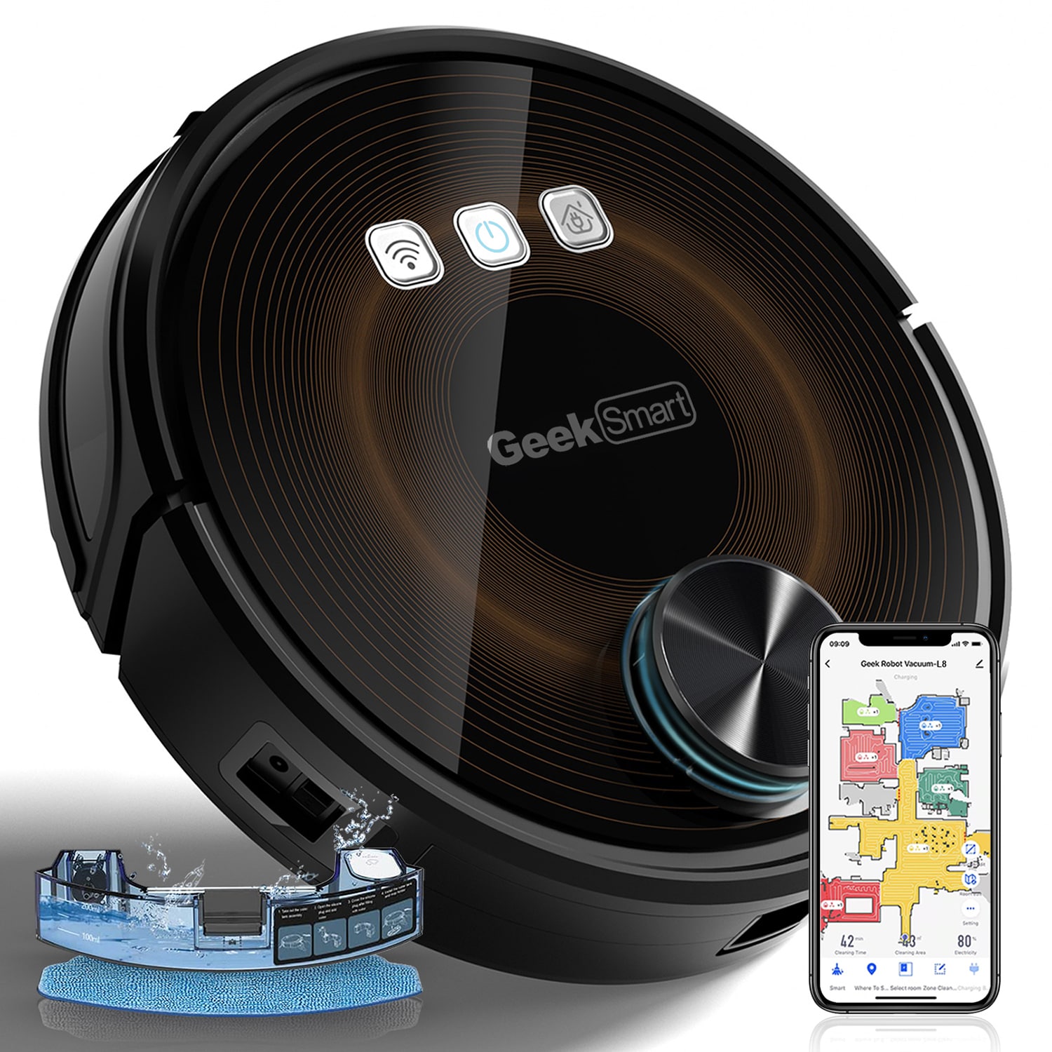 SINOFURN SYA650016BK Robotic-Vacuums - View #11