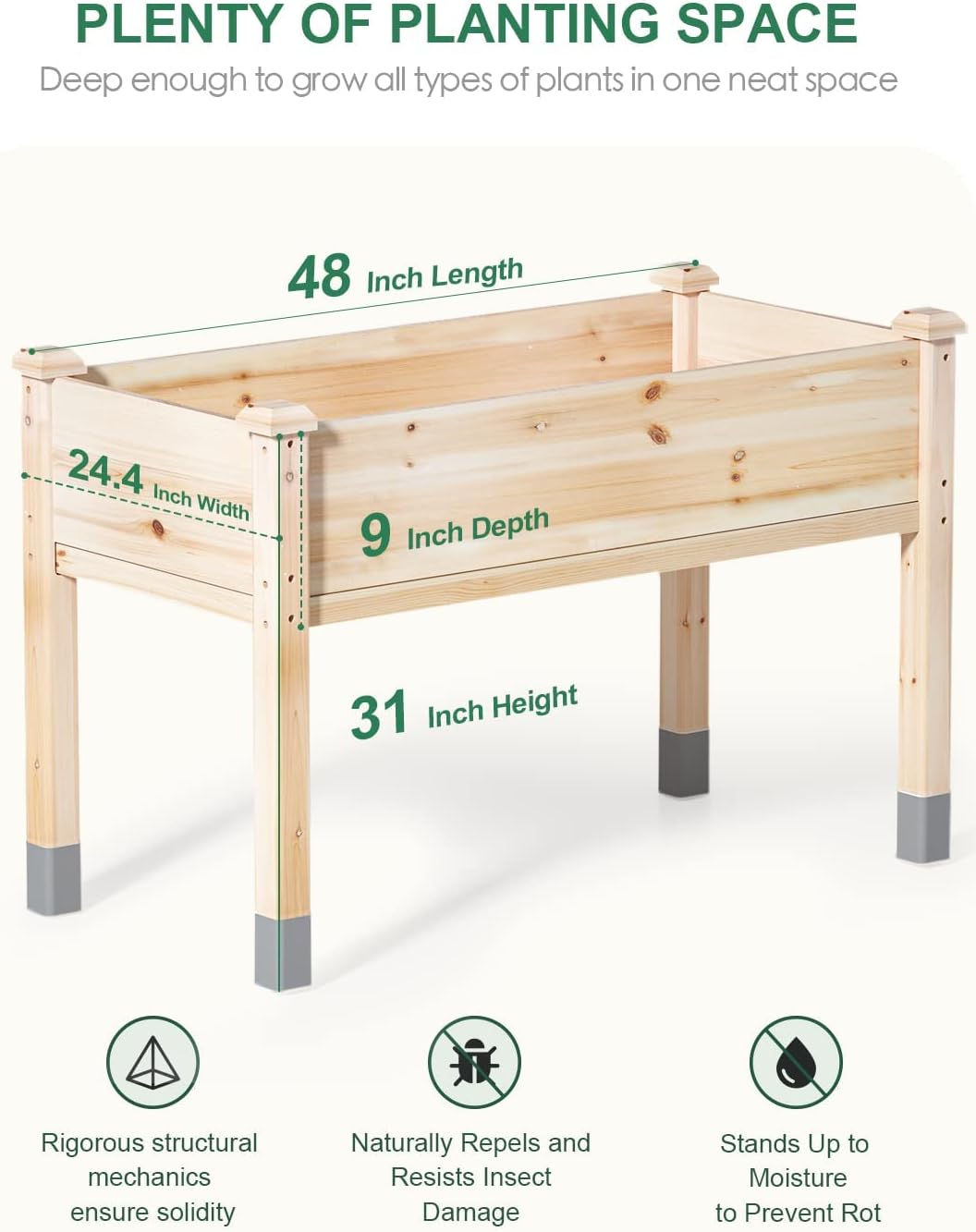 Aoibox LAB0219B34 Raised-Garden-Beds - View #3