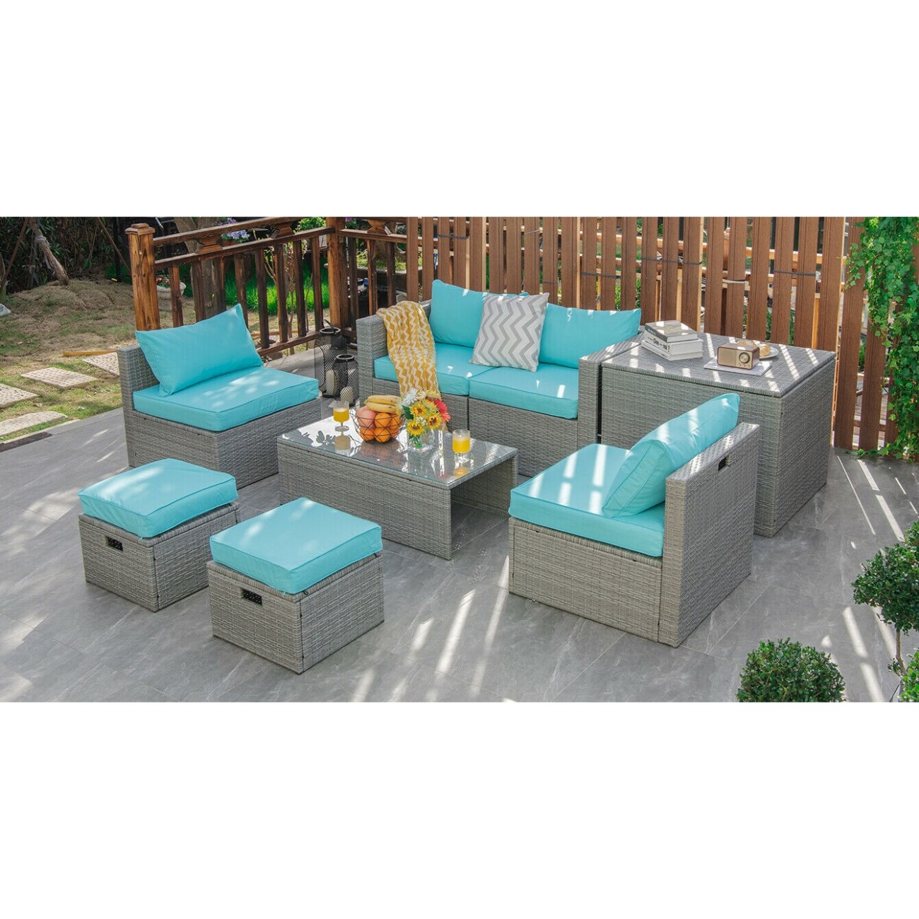 Slickblue D-CO-+UT40686WH Patio-Conversation-Sets - View #2