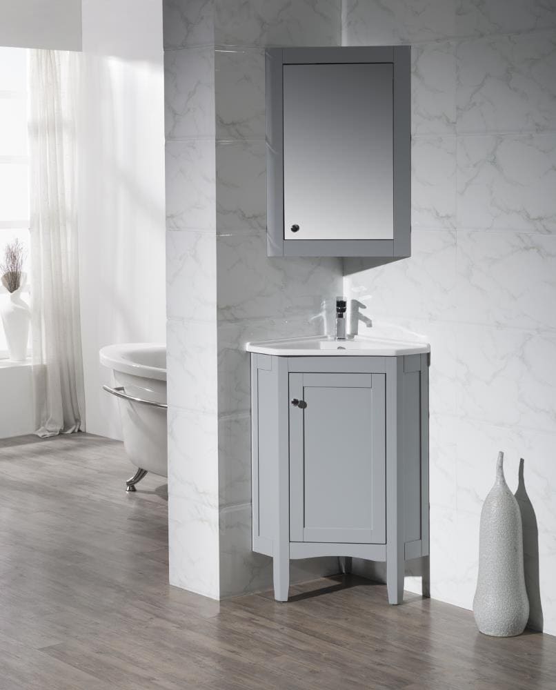 Lowes corner 2024 bathroom vanity