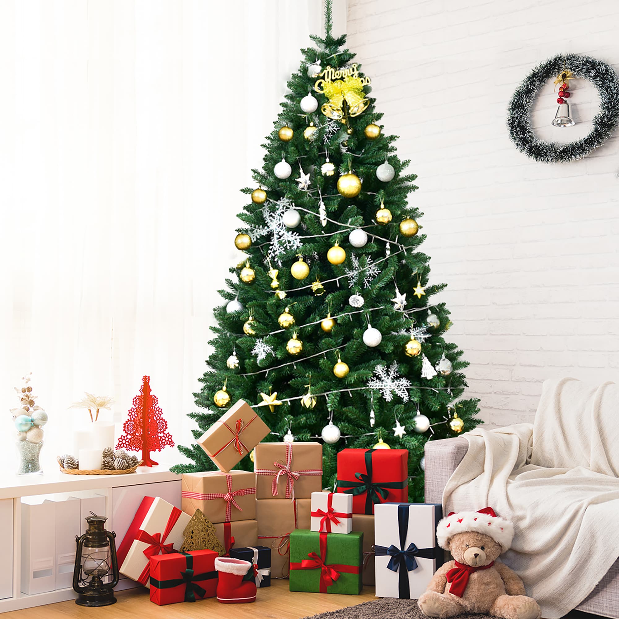 Costway CM22065 Artificial-Christmas-Trees - View #6