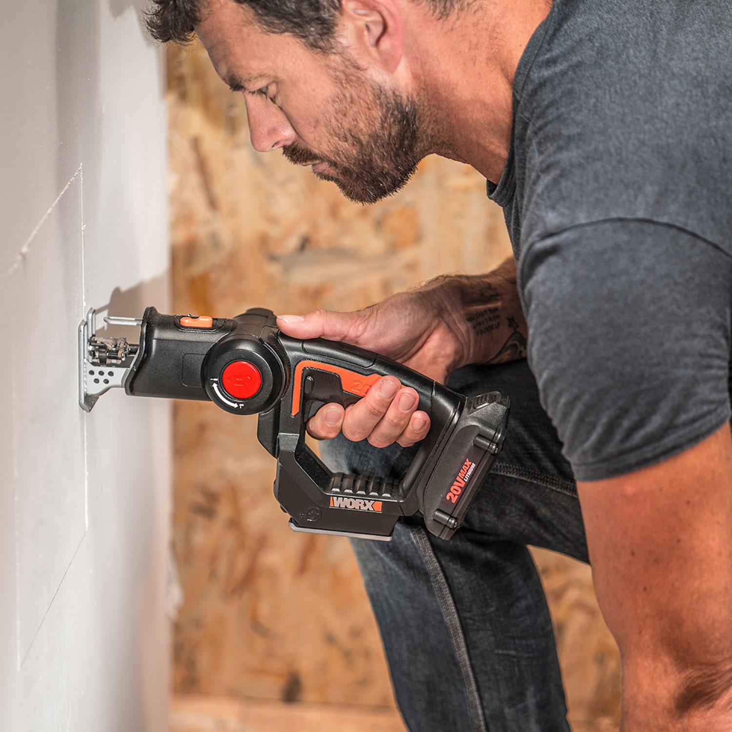 Worx 20V Axis 2-in-1 Reciprocating Saw and JigSaw 