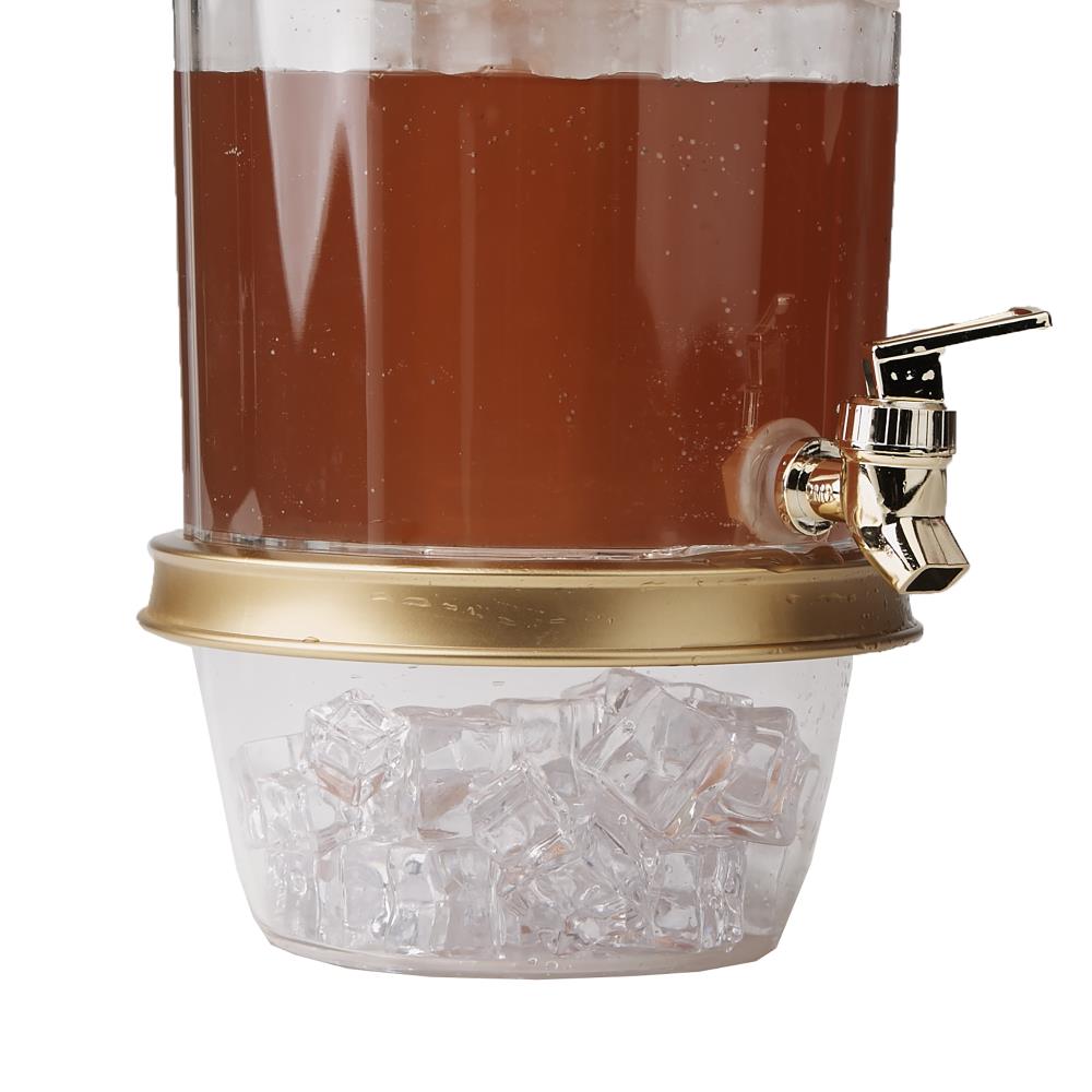 General Store 2 Gallon Barrel Shape Beverage Dispenser - Clear Glass -  Rustic Vintage Design - Perfect for Chilled Beverages - Energy Star in the Beverage  Dispensers department at