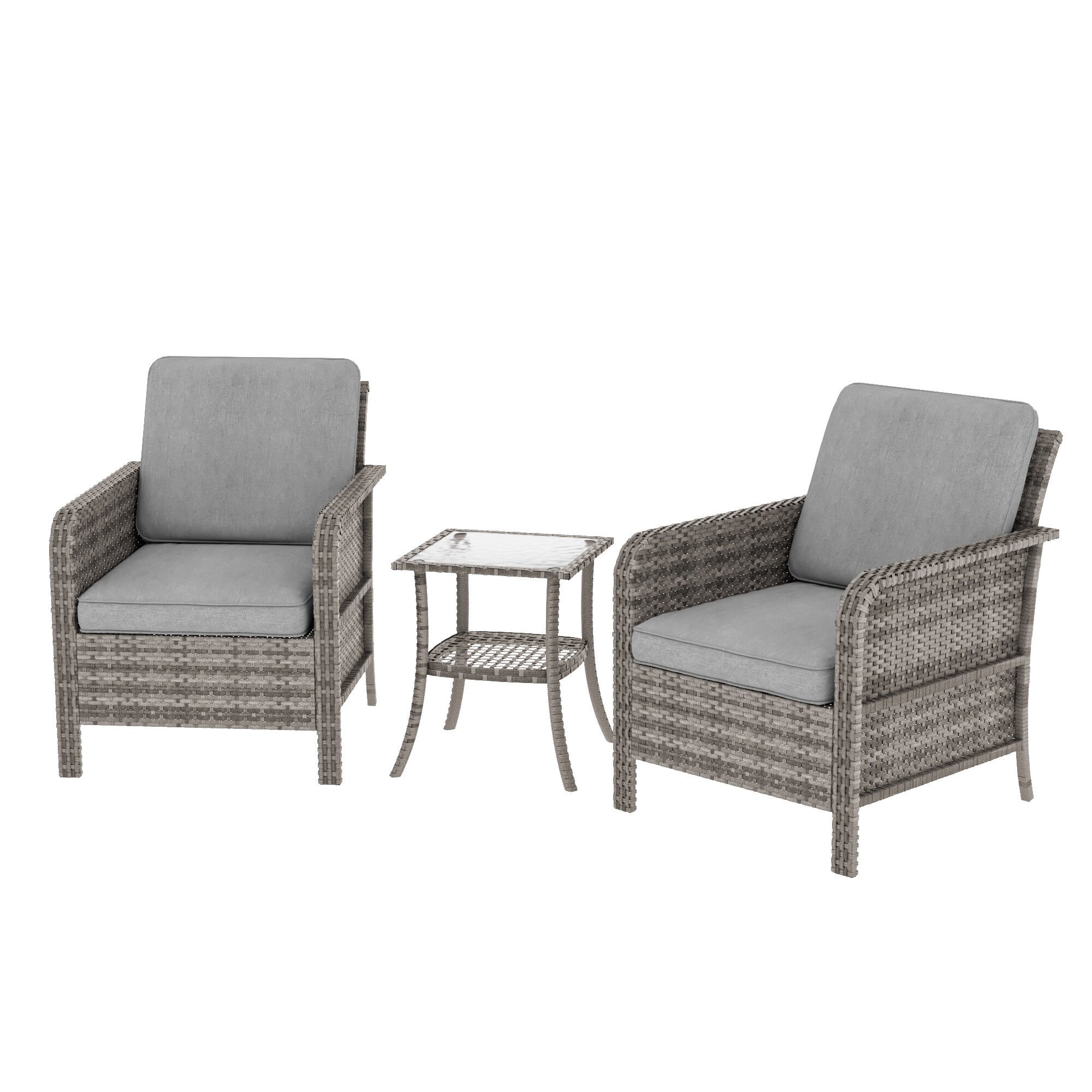 Sonkuki SD-PS-155S2HGY-T2 Patio-Conversation-Sets - View #2