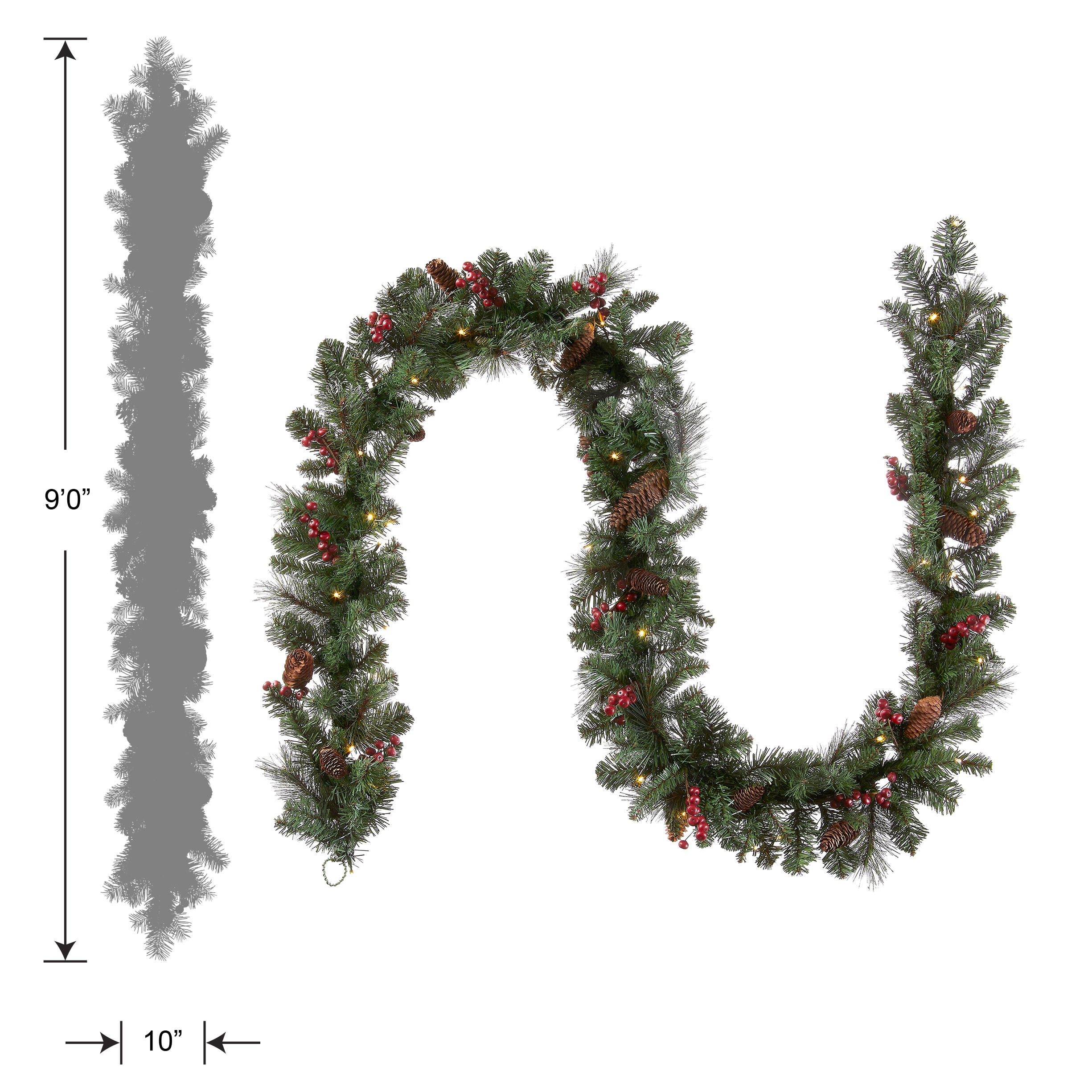 National Tree Company CW7-306-9A-1 Artificial-Christmas-Garland - View #11
