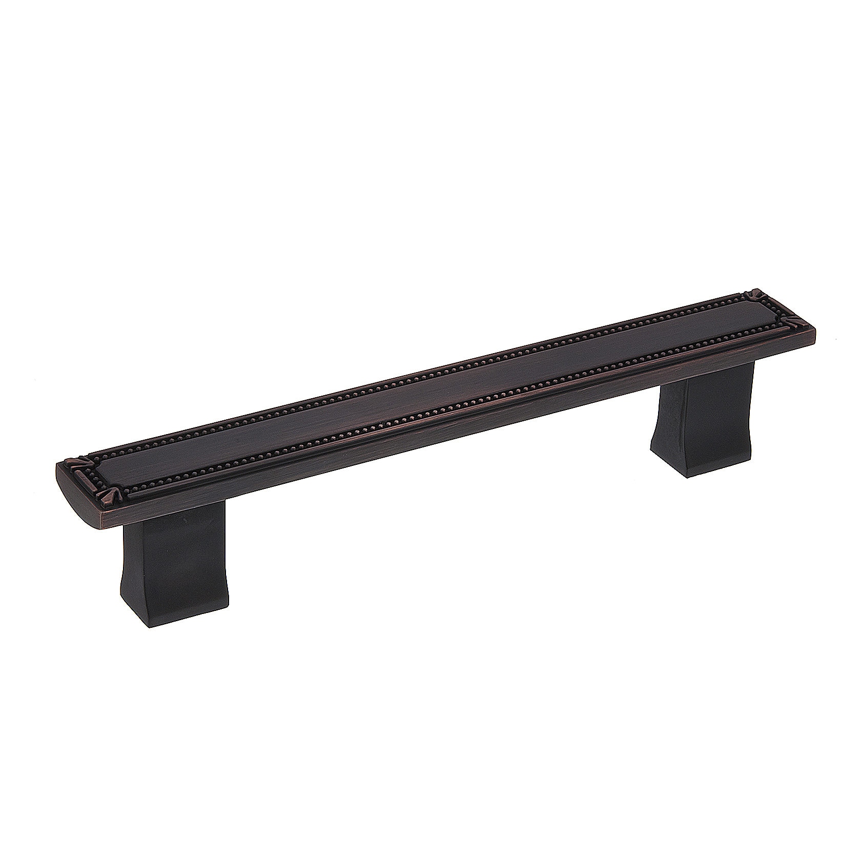 Richelieu BP780128BORB Brossard 5-1/16-in , 128mm Center to Center Brushed Oil-Rubbed Bronze Rectangular Handle