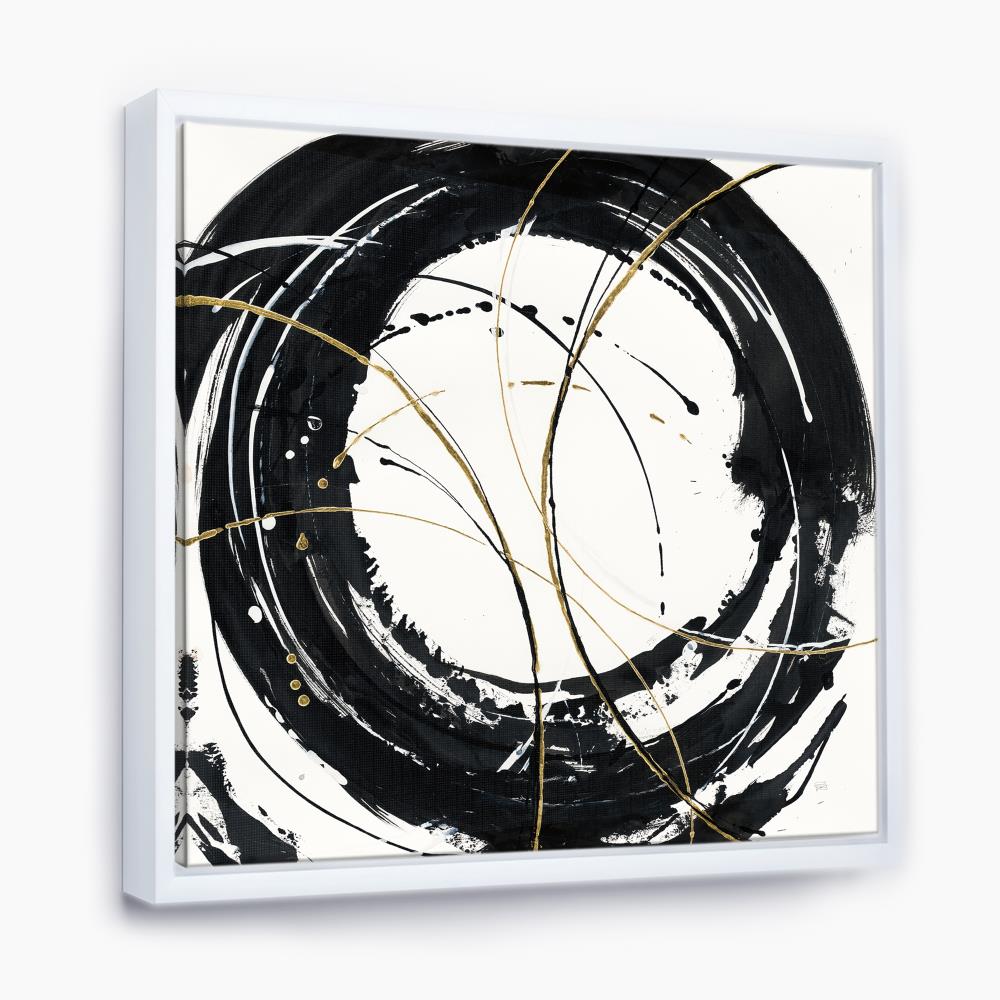 Designart FL30512-46-46-WH Wood Floater Frame 46-in H x 46-in W Modern Print on Canvas