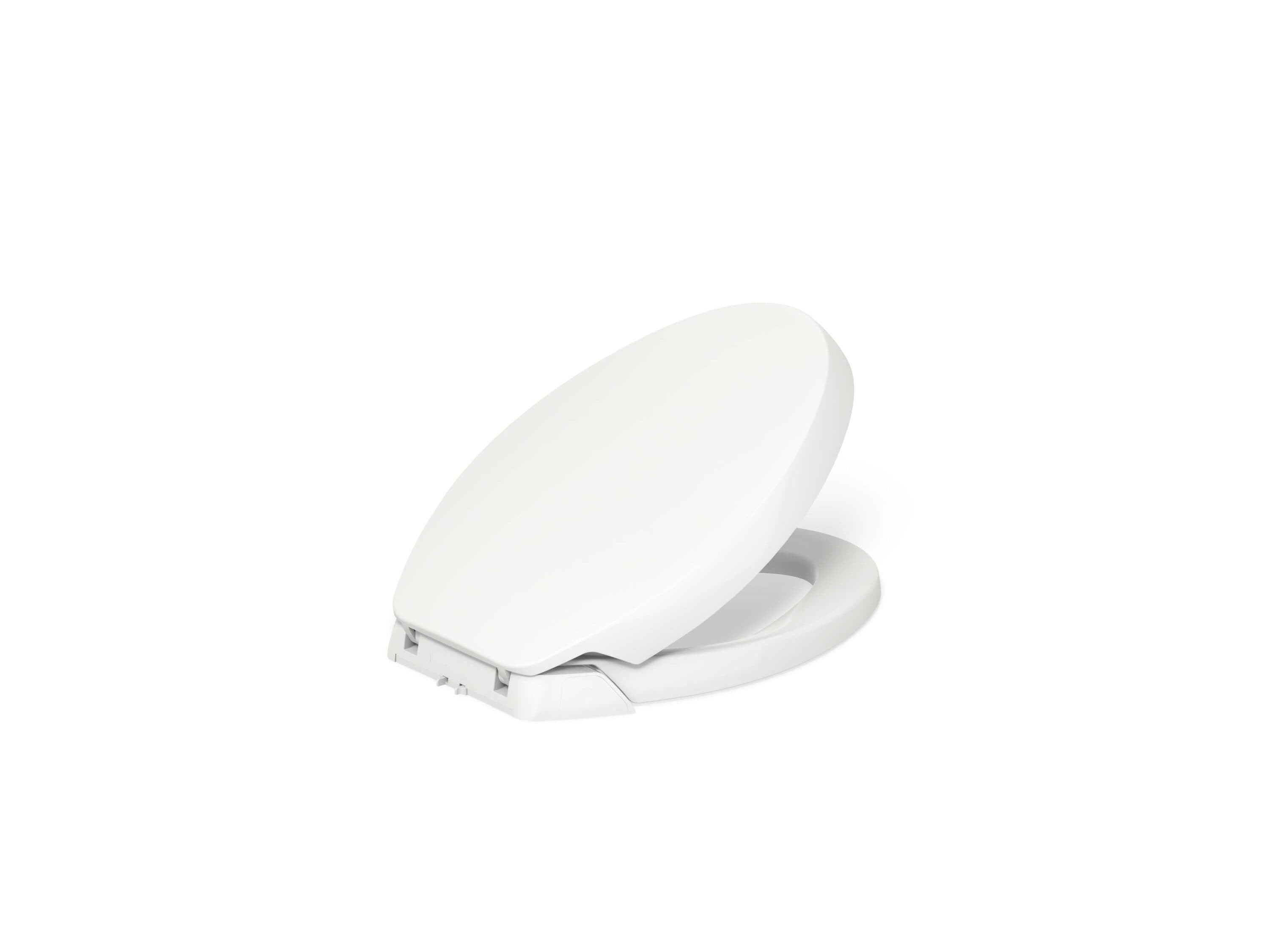 KOHLER 5588-0 Purefresh Plastic White Elongated Soft Close Toilet Seat