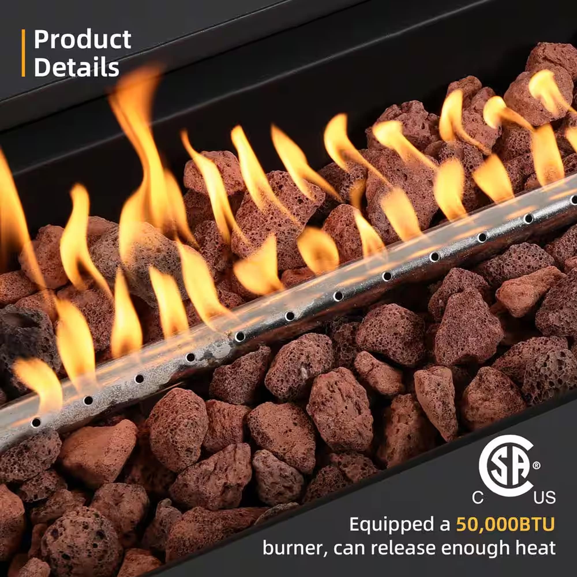 Patio Watcher LS-56M-DK-W Outdoor-Gas-Firepits - View #5