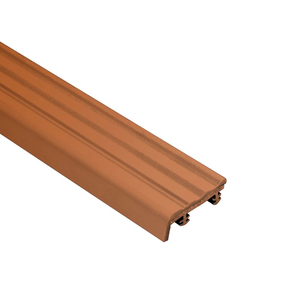 Schluter Systems PEA26/NB Trep-S 1.031-in W x 98.5-in L Nut brown PVC Stair nose Tile Edge Trim