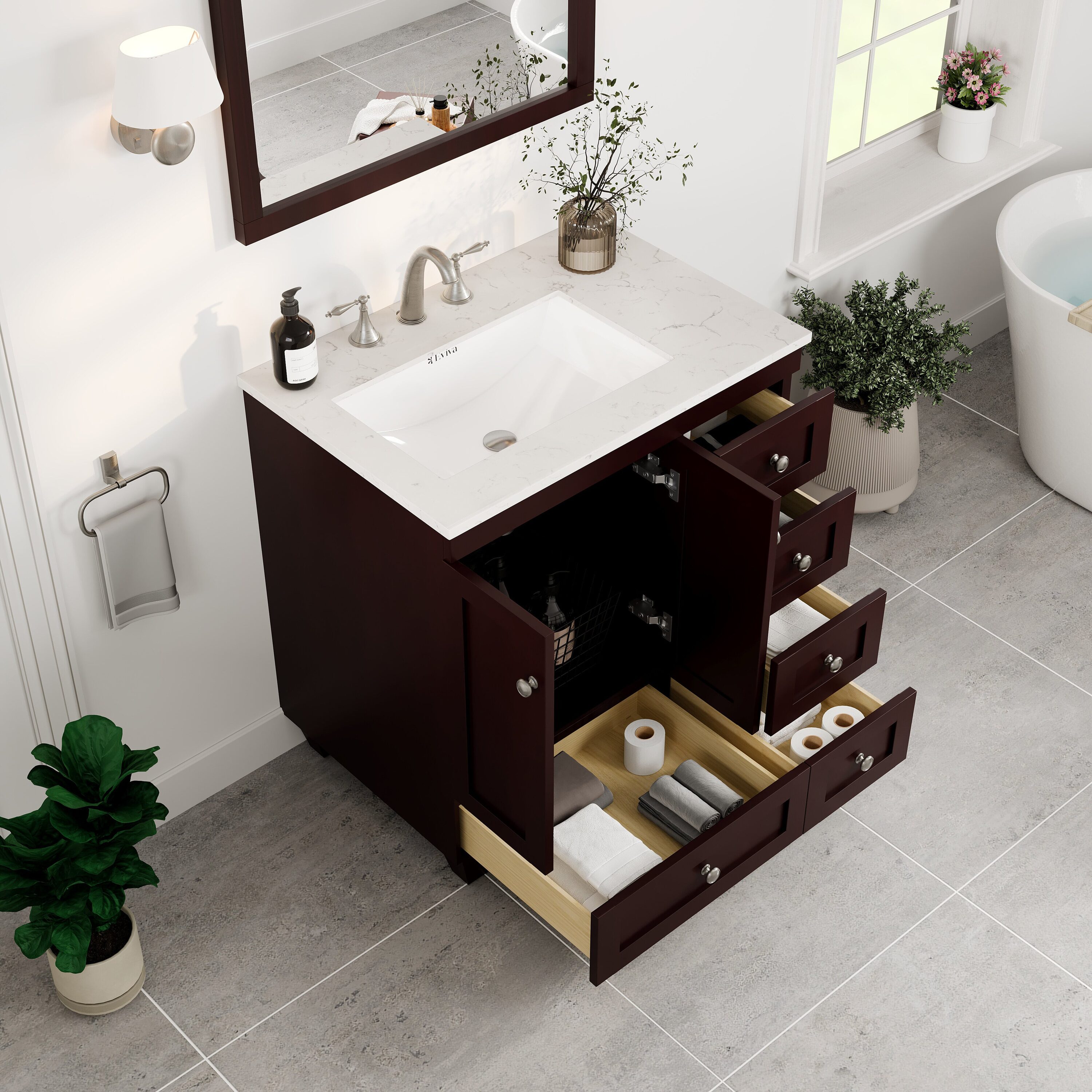 Eviva EVVN69-30TK-Q Bath-Vanity-Combo - View #4