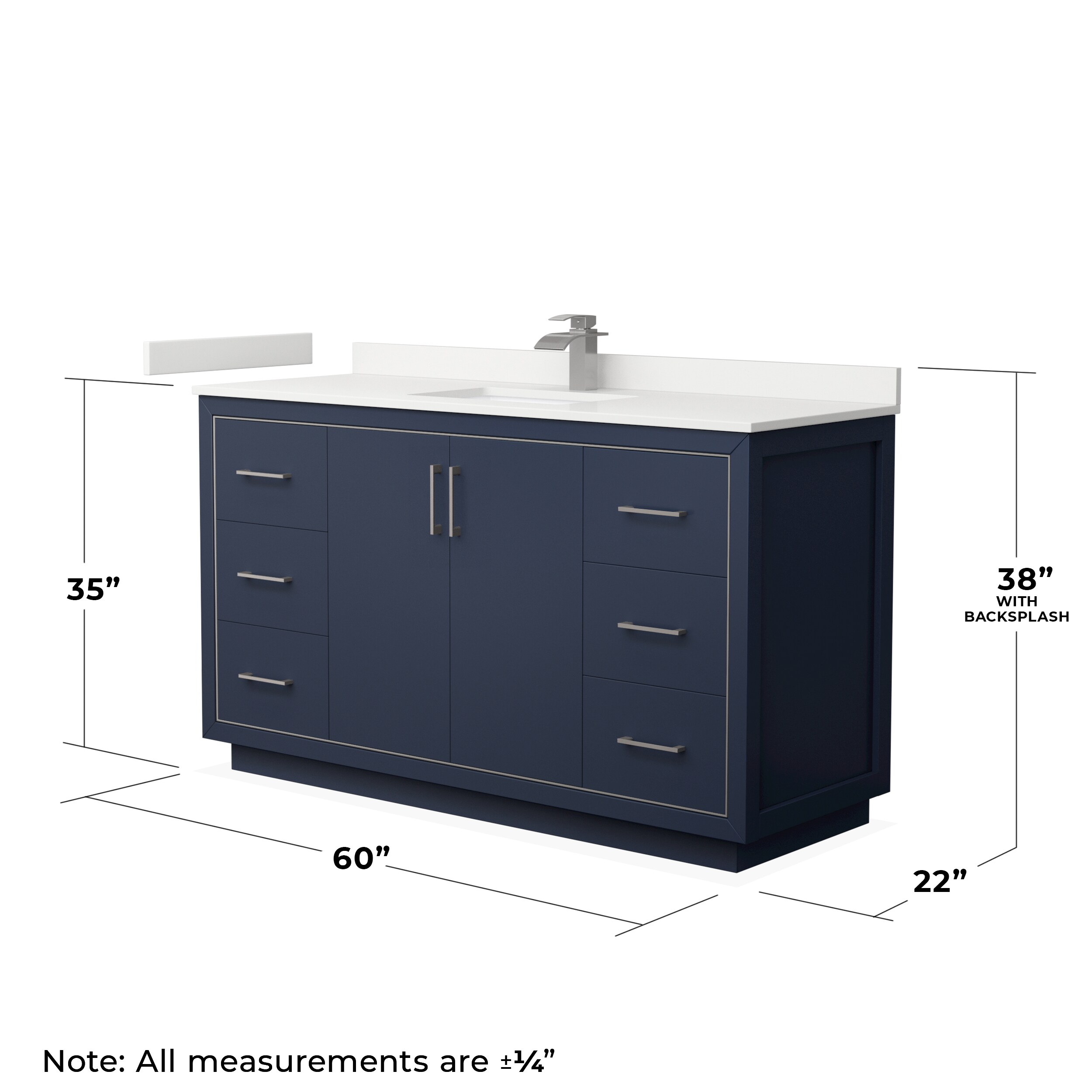 Wyndham Collection WCF111160SBNWQUNSMXX Bath-Vanity-Combo - View #6