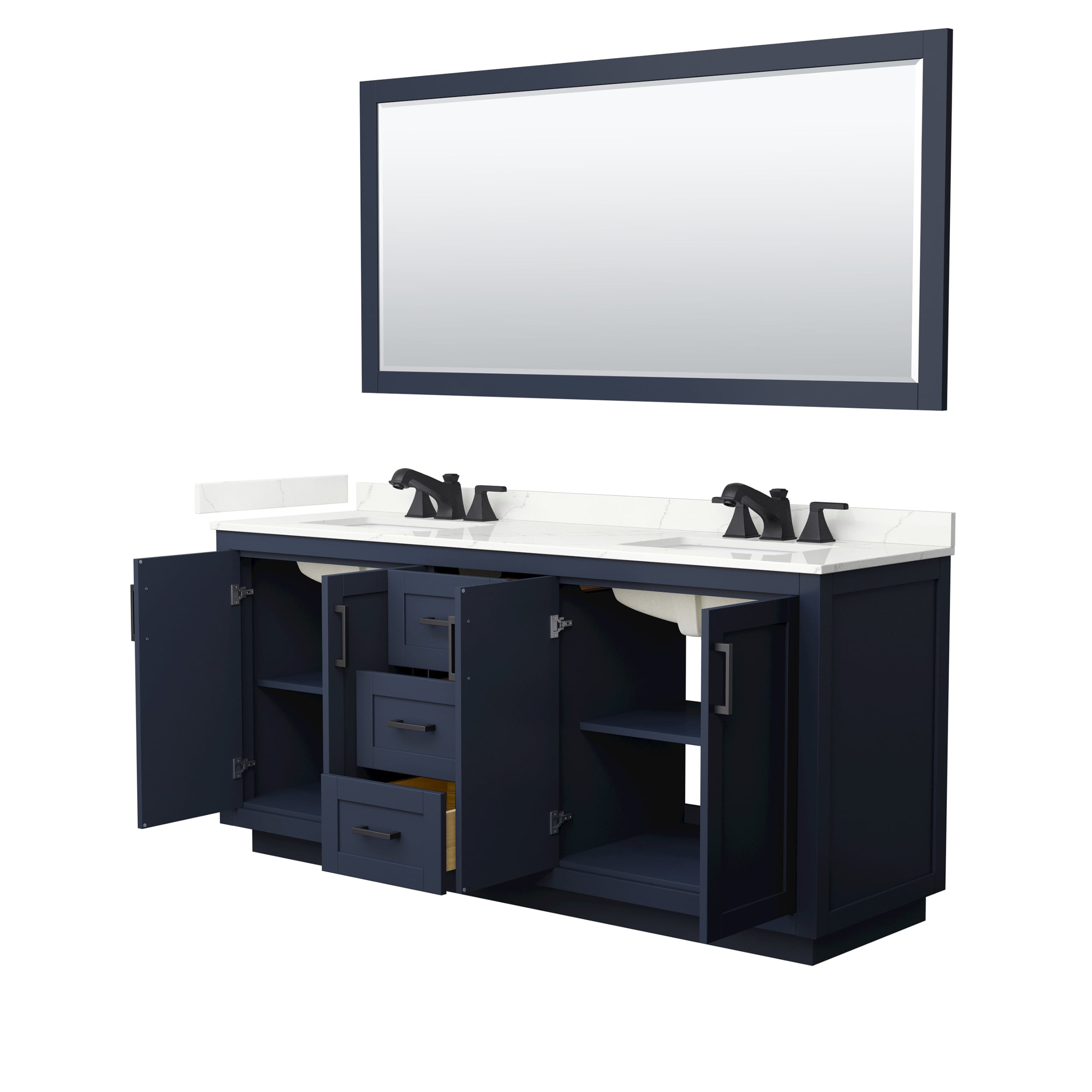 Wyndham Collection WCF292972DBBGTUS3M70 Bath-Vanity-Combo - View #3