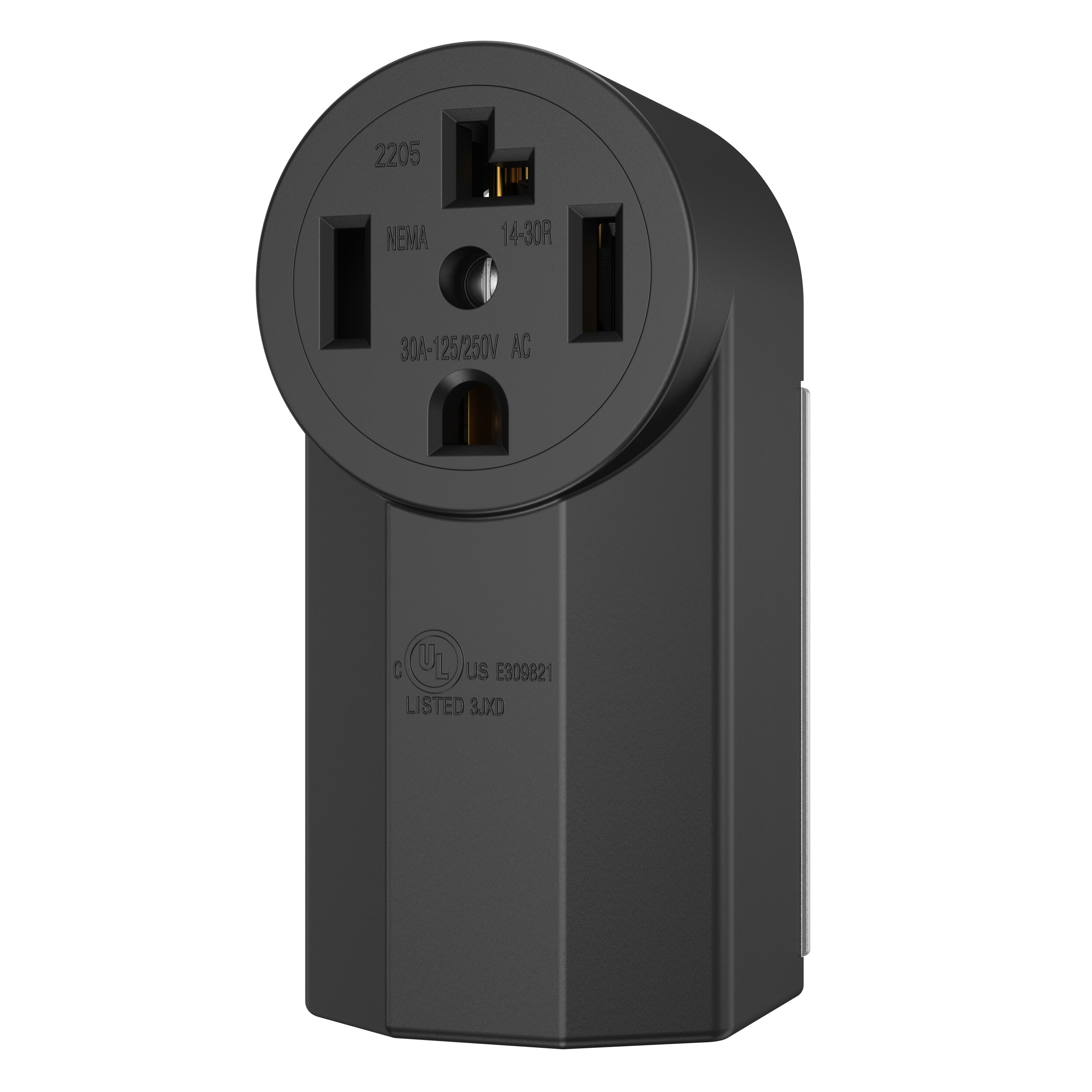 Utilitech 30 -Amp 125/250-volt Industrial Round Range power outlet ...
