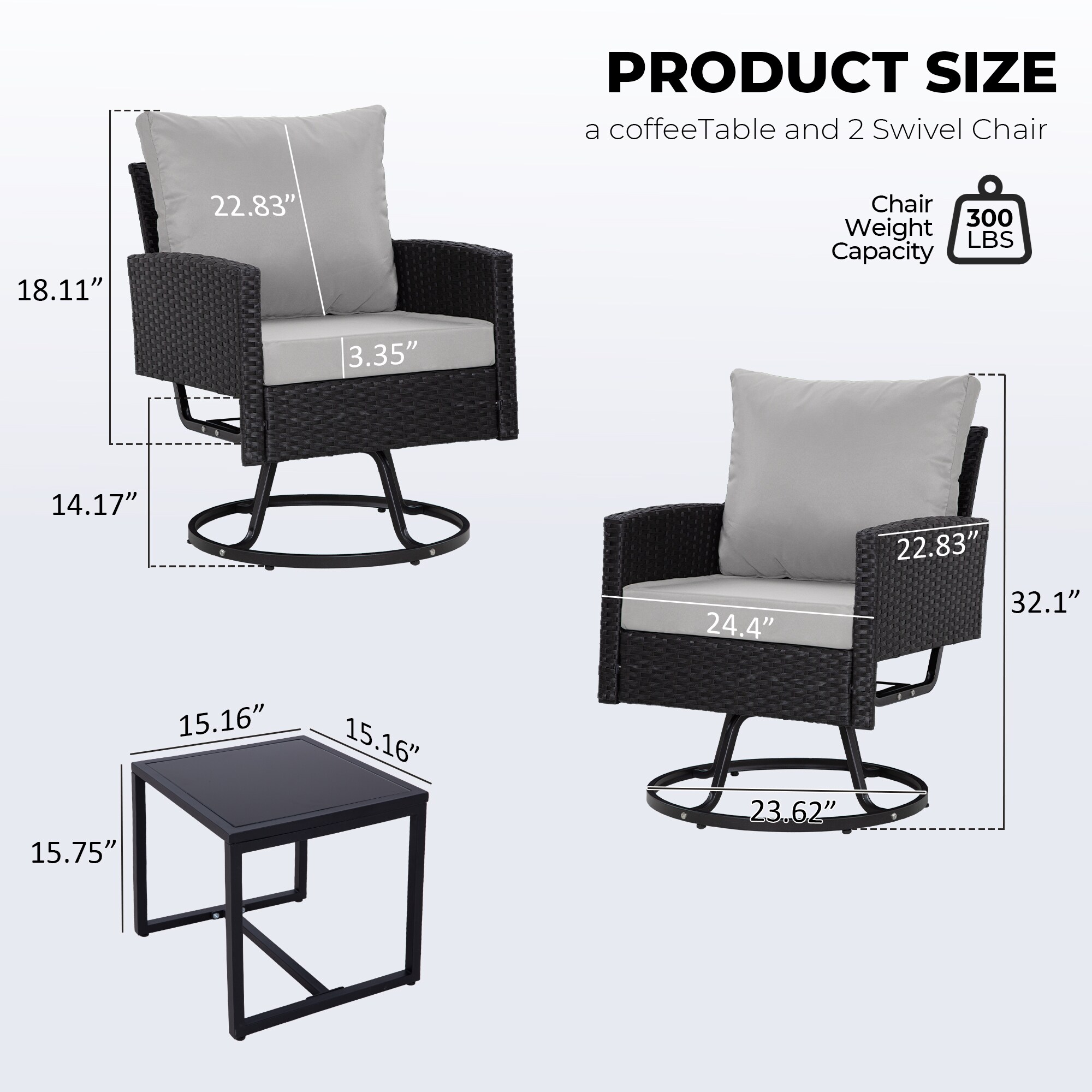 Damerin Z0116F Patio-Chairs - View #3