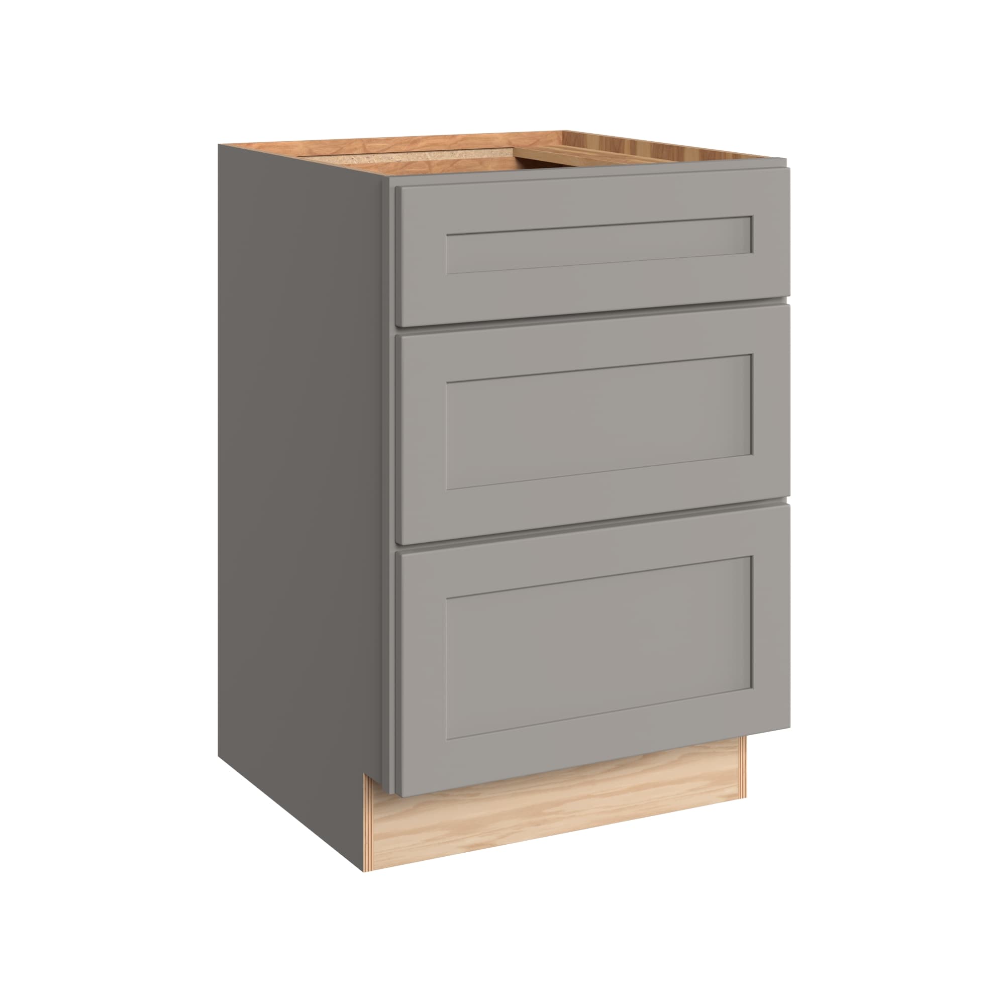 KraftMaid Momentum VBD212131.3G81 Deveron 21-in Pebble Grey Bathroom Vanity Base Cabinet without Top