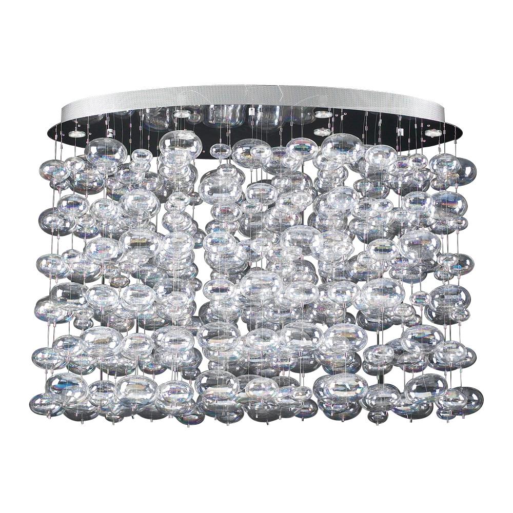 PLC Lighting 96969 PC 1-Light Polished Chrome Transitional Dry Rated Chandelier