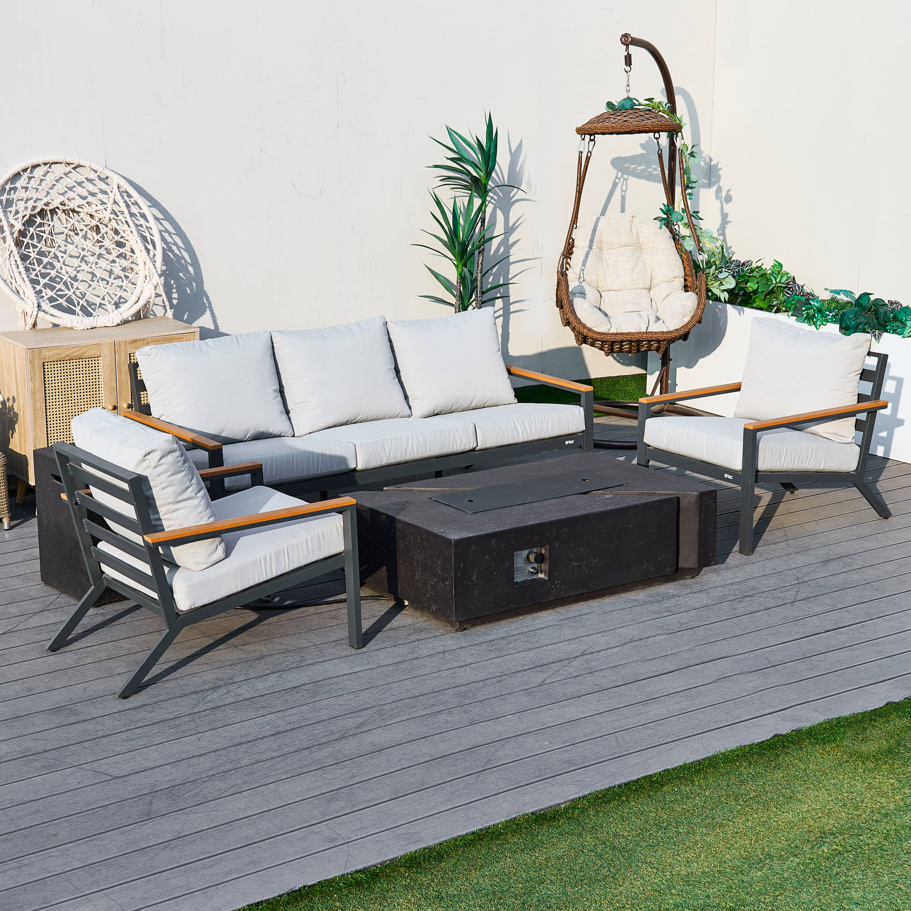 Direct Wicker DWS-2481TS2SC&913BK Patio-Conversation-Sets - View #8